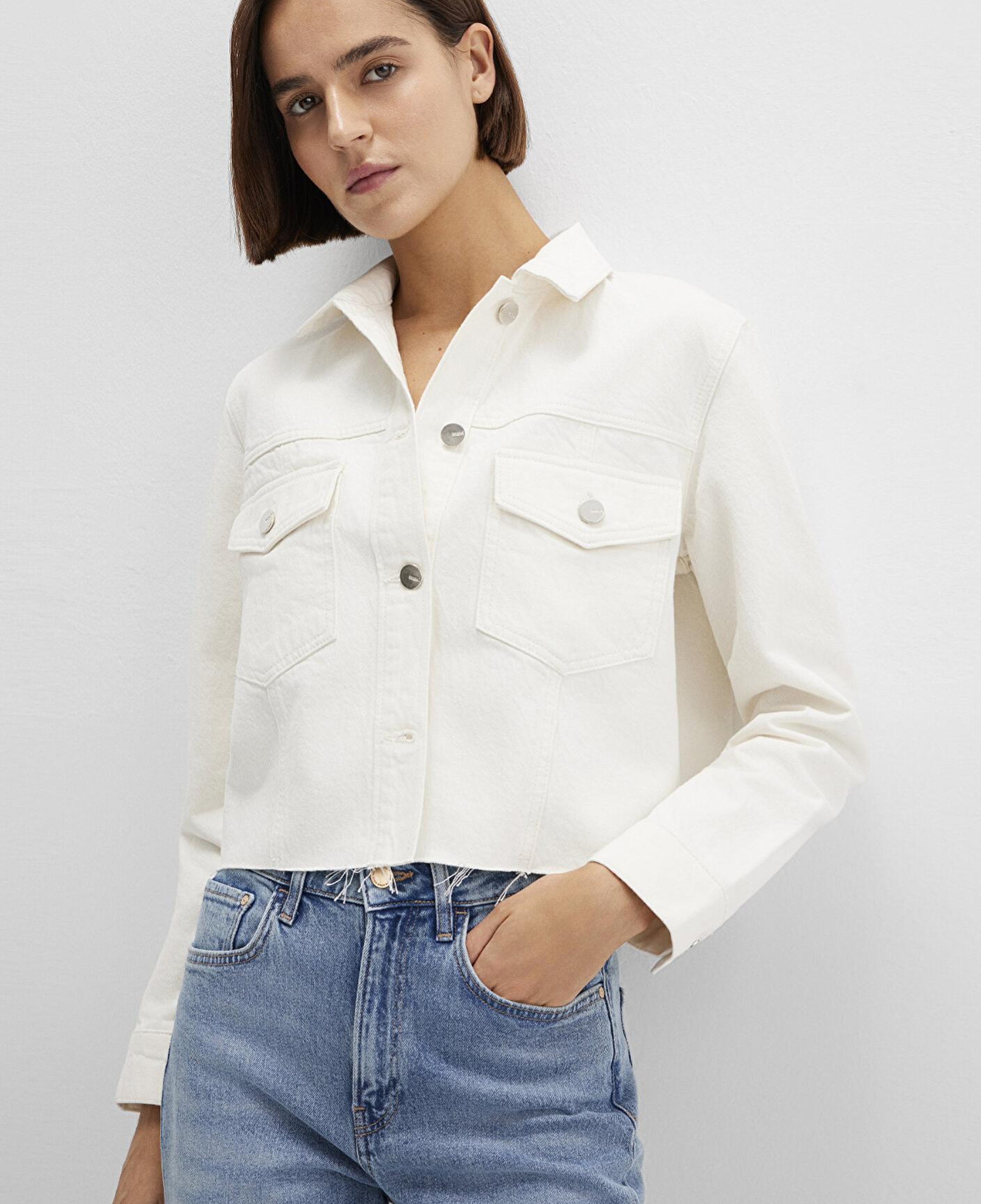 Mavi Thalia Mavi Premium Beyaz Jean Ceket 1110289-89161