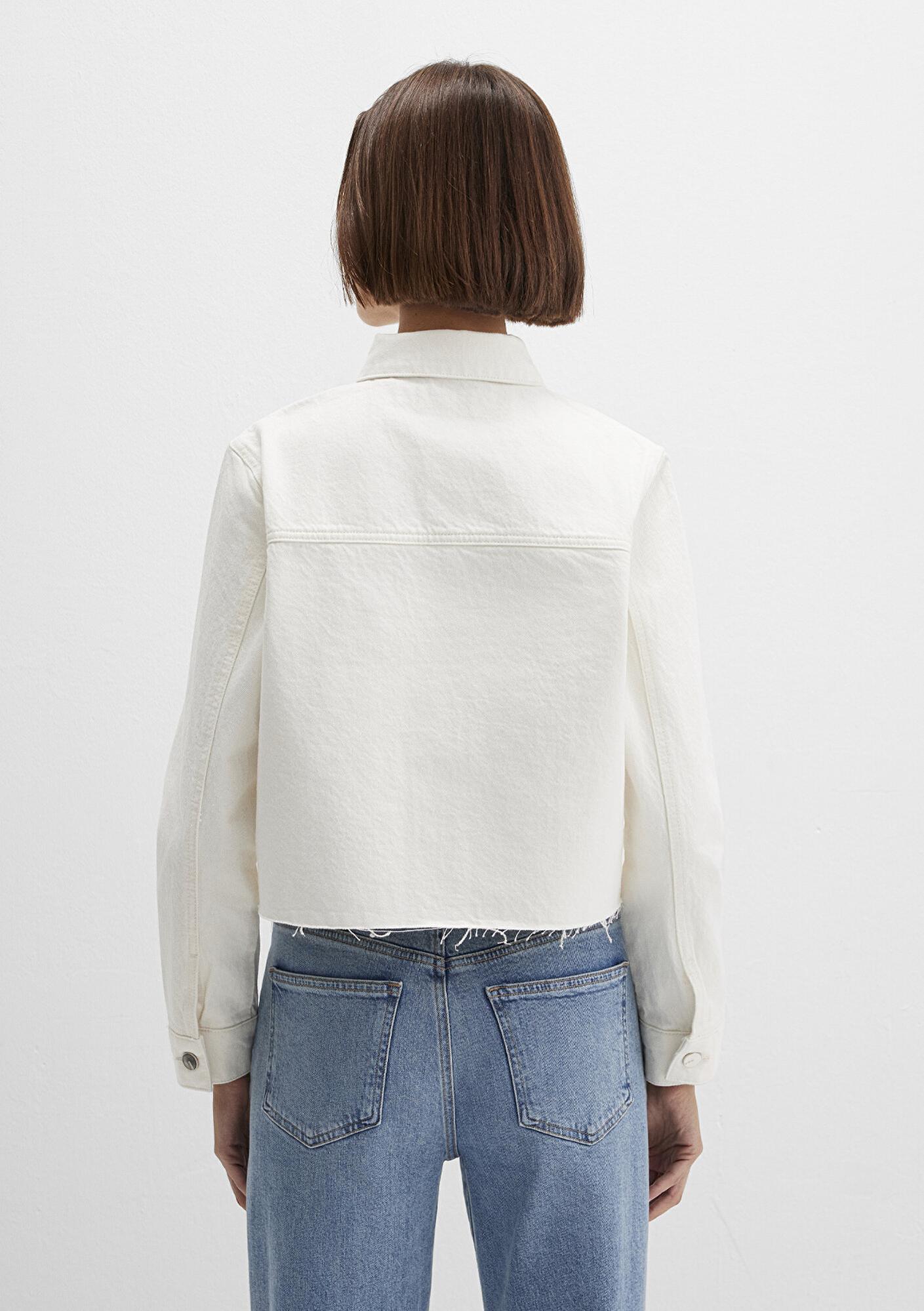 Mavi Thalia Mavi Premium Beyaz Jean Ceket 1110289-89161