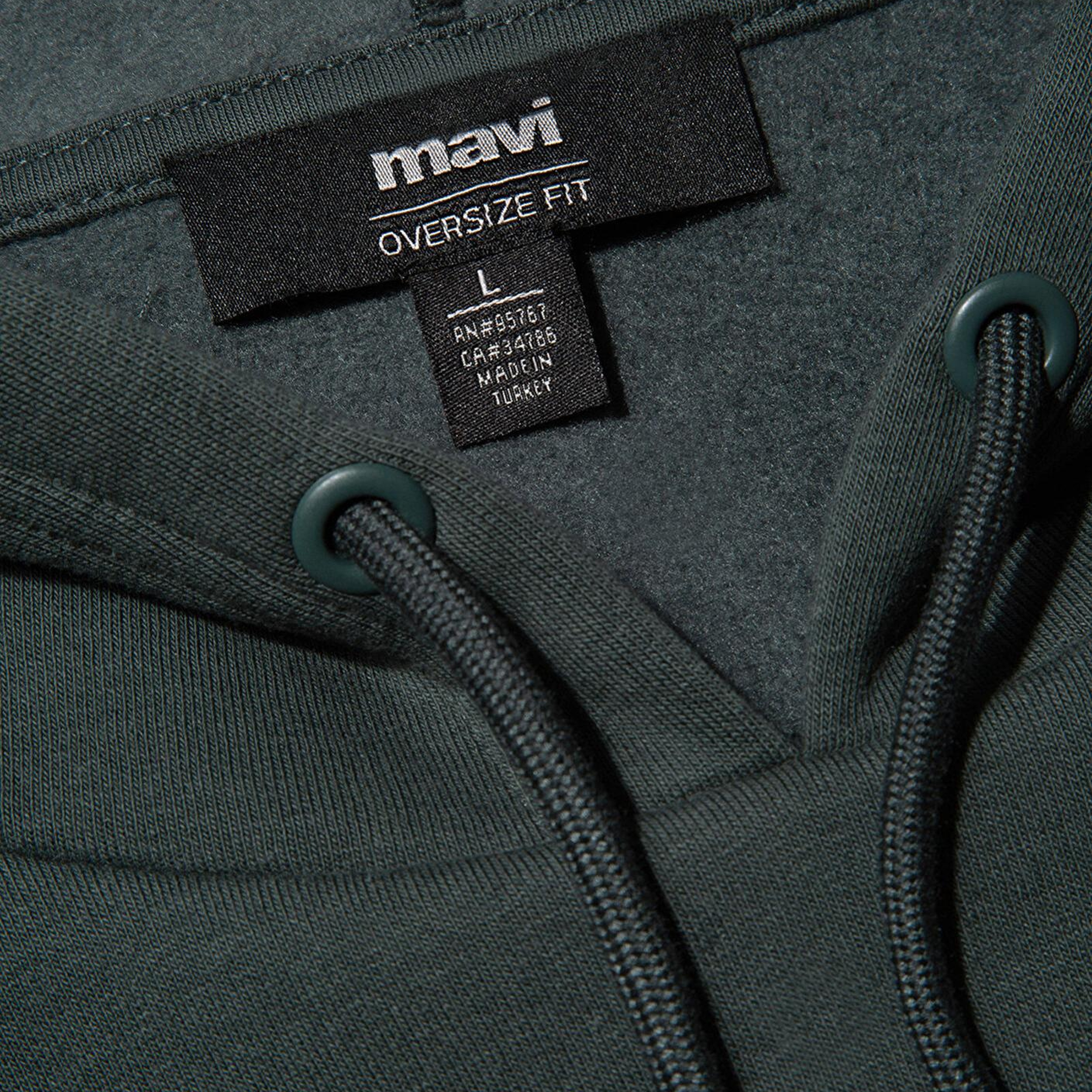 Mavi Mavi Logo Baskılı Kapüşonlu Yeşil Sweatshirt 067149-71598