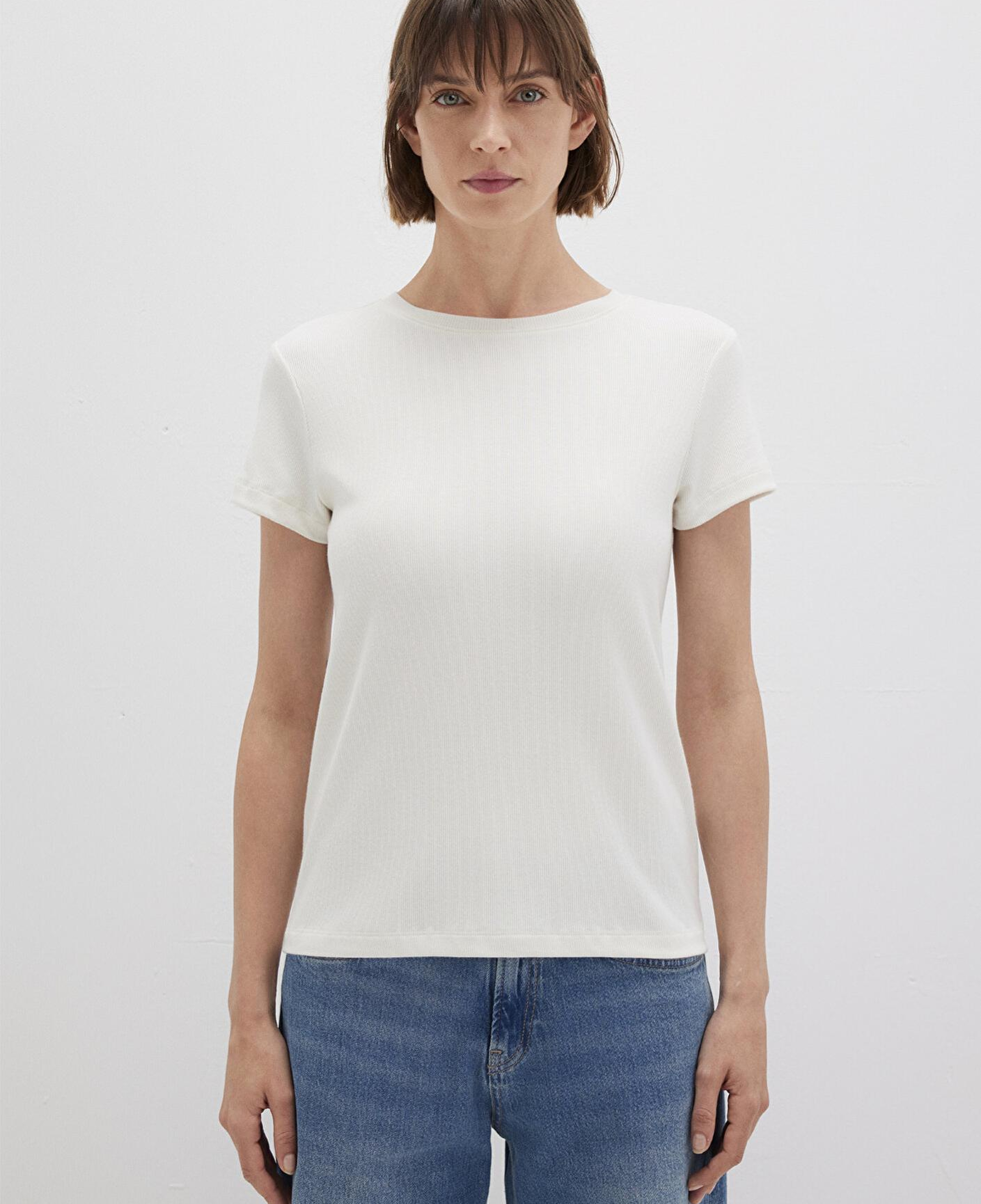 Mavi Beyaz Basic Tişört Slim Fit / Dar Kesim 1612904-80194