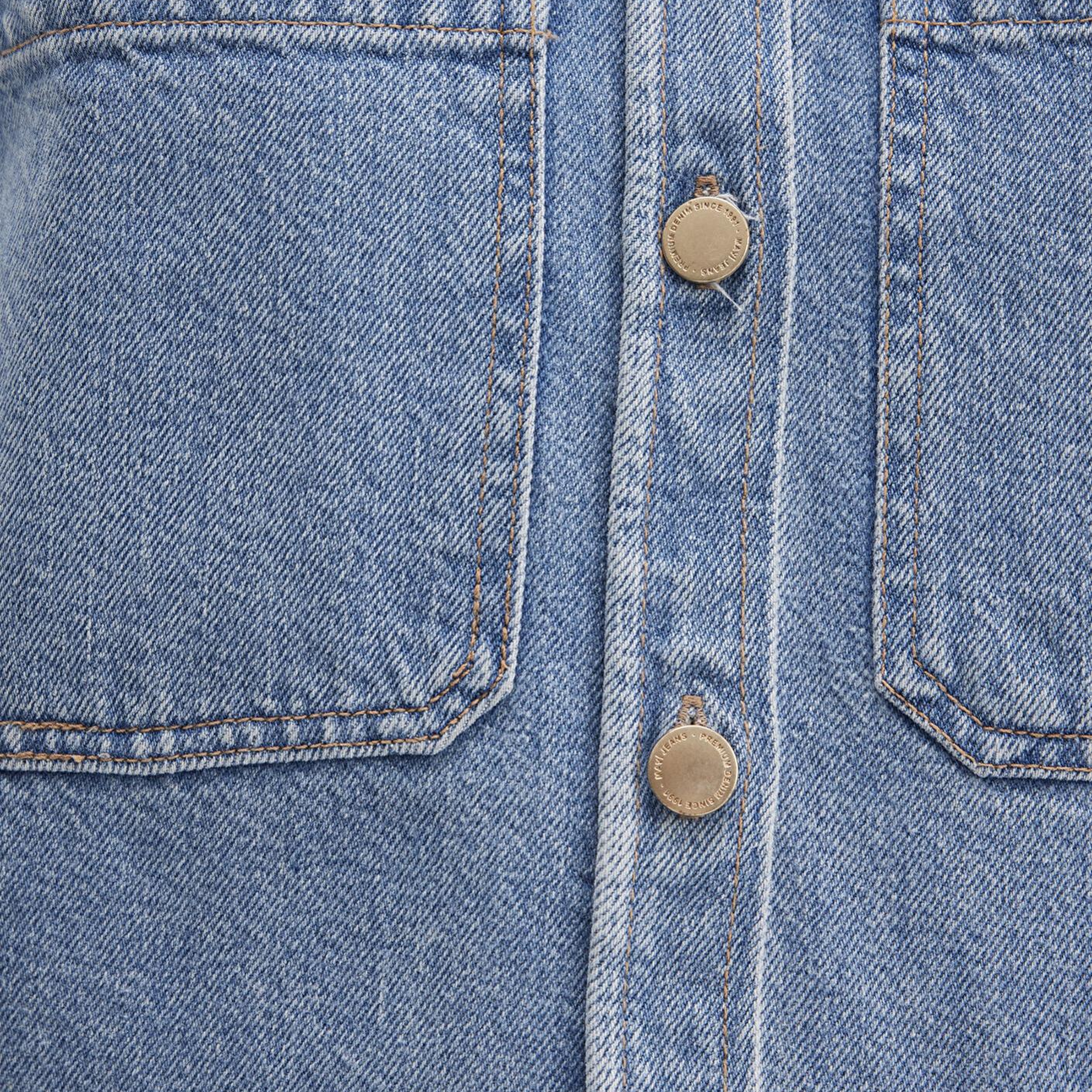 Mavi Paola Mavi Premium Indigo Mavisi Jean Gömlek Crop / Kısa Kesim 1210779-89212