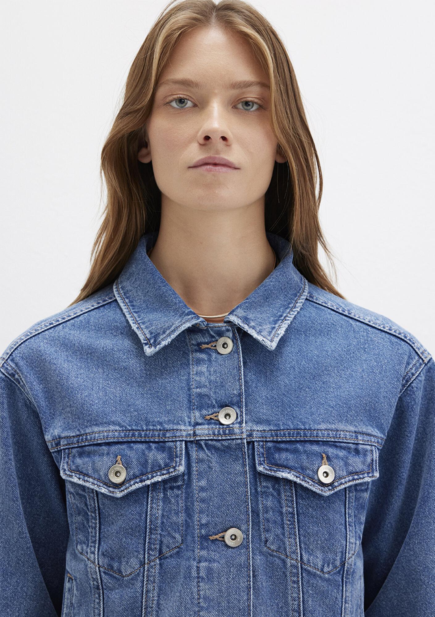 Mavi Megi Mavi Premium Indigo Mavisi Jean Ceket 1110389-89162