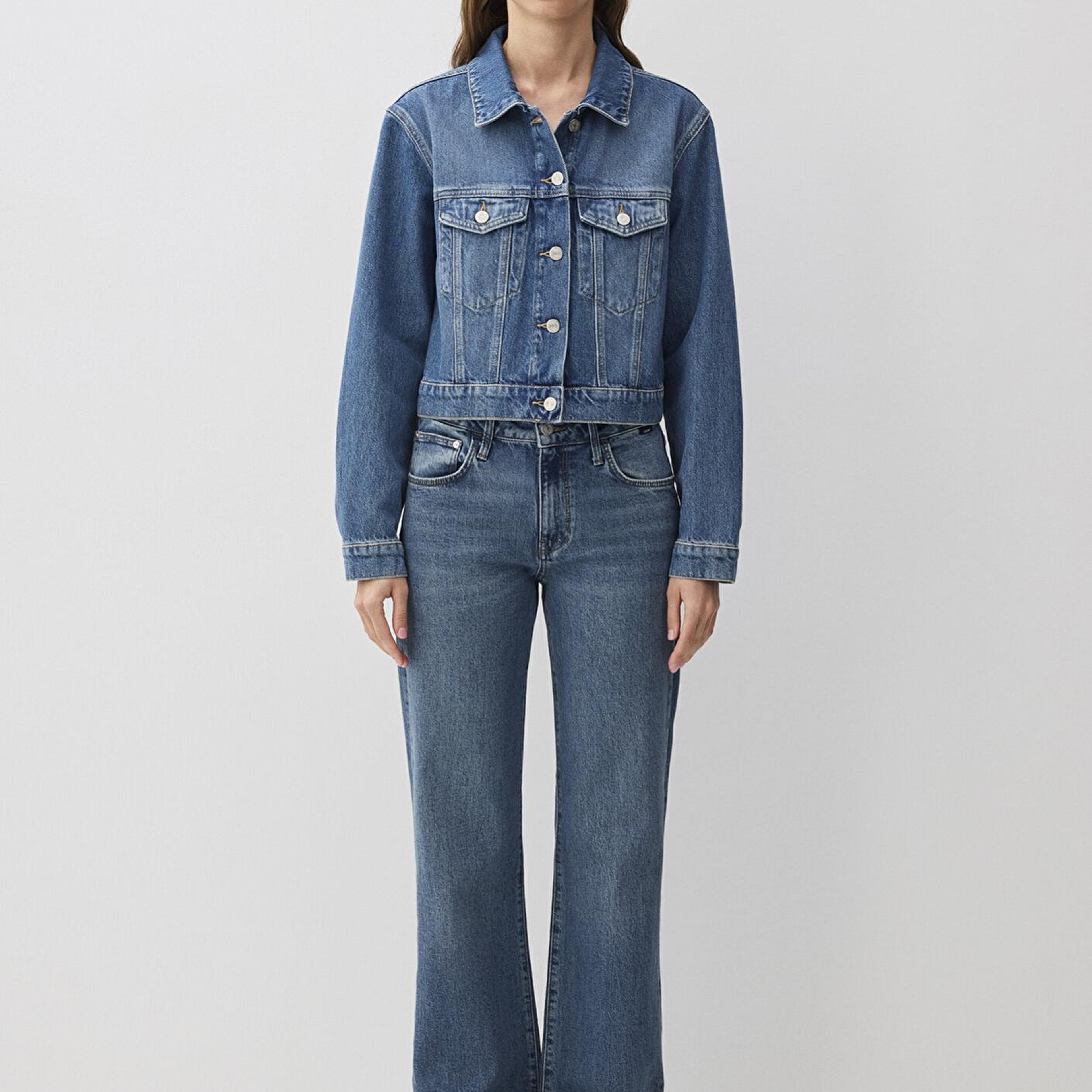 Mavi Harmony Mid Vintage Classic Denim  Jean Ceket 1110639-89575