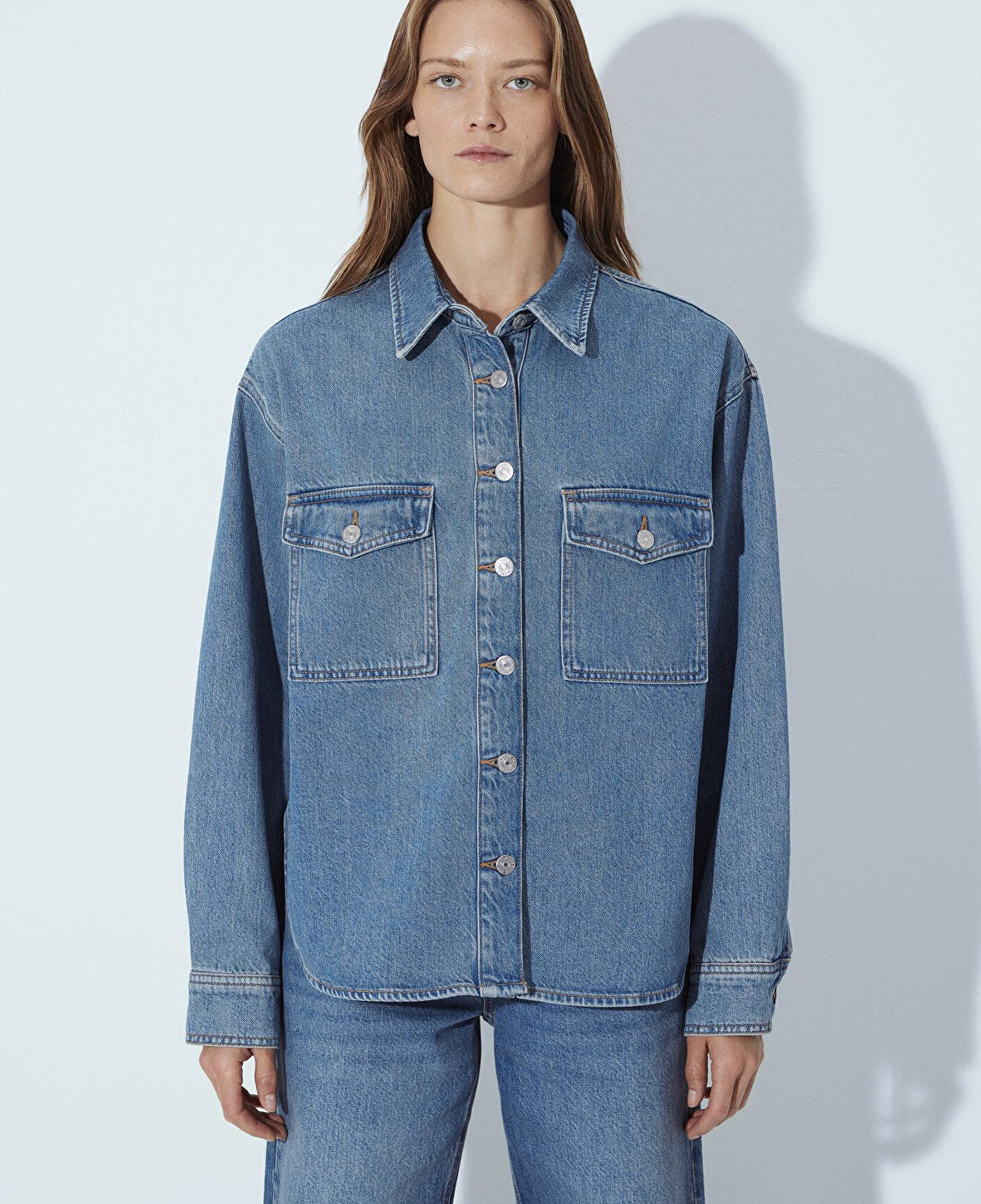 Mavi Bekka Classic Denim Indigo Mavisi Jean Gömlek Boyfriend 1211000-89250