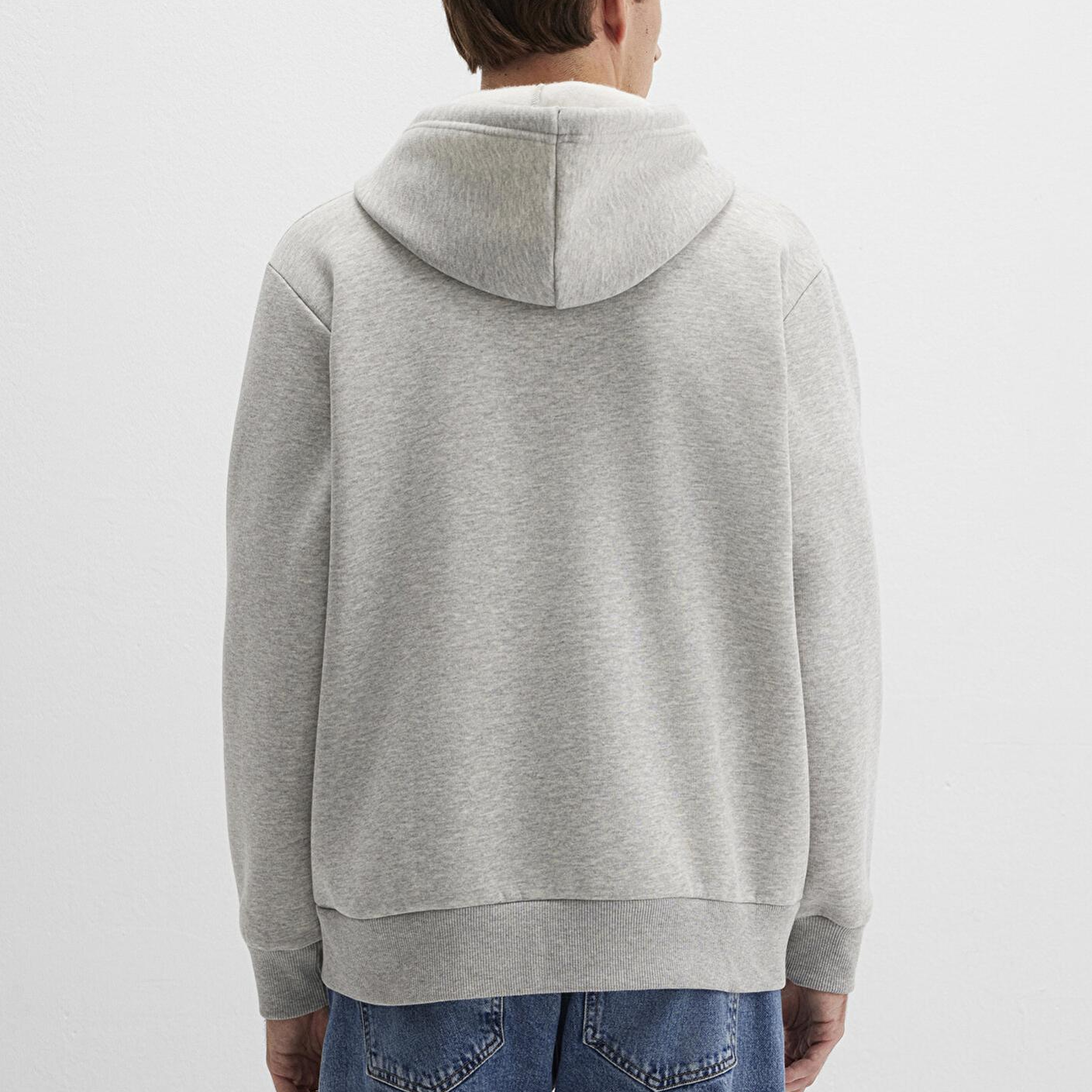 Mavi Mavi Logo Baskılı Fermuarlı Gri Sweatshirt 0611715-80196