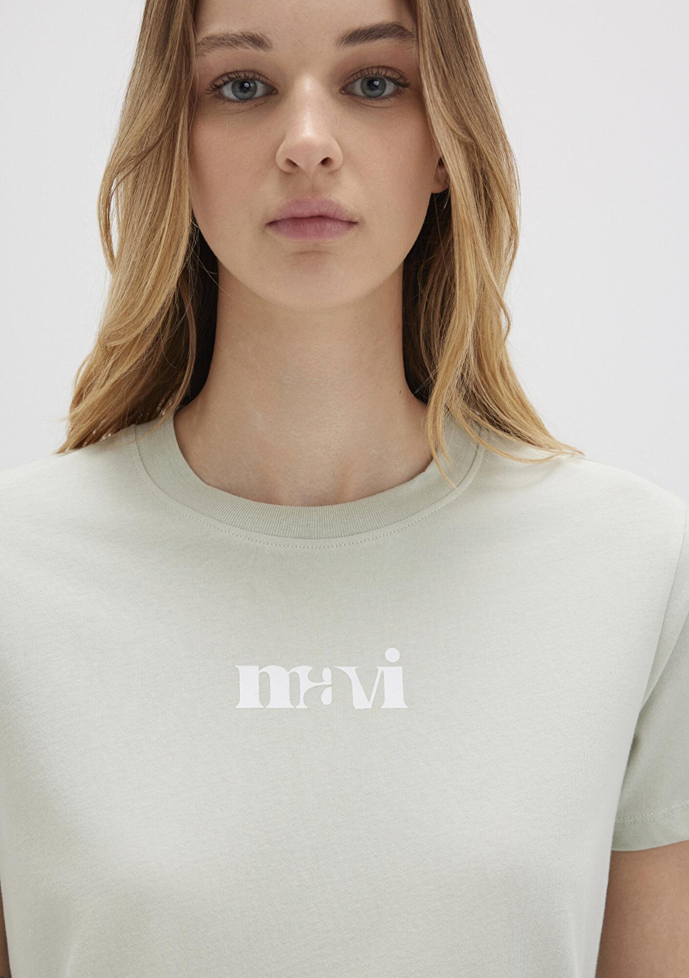 Mavi Mavi Baskılı Yeşil Tişört Regular Fit / Normal Kesim 1612241-70148