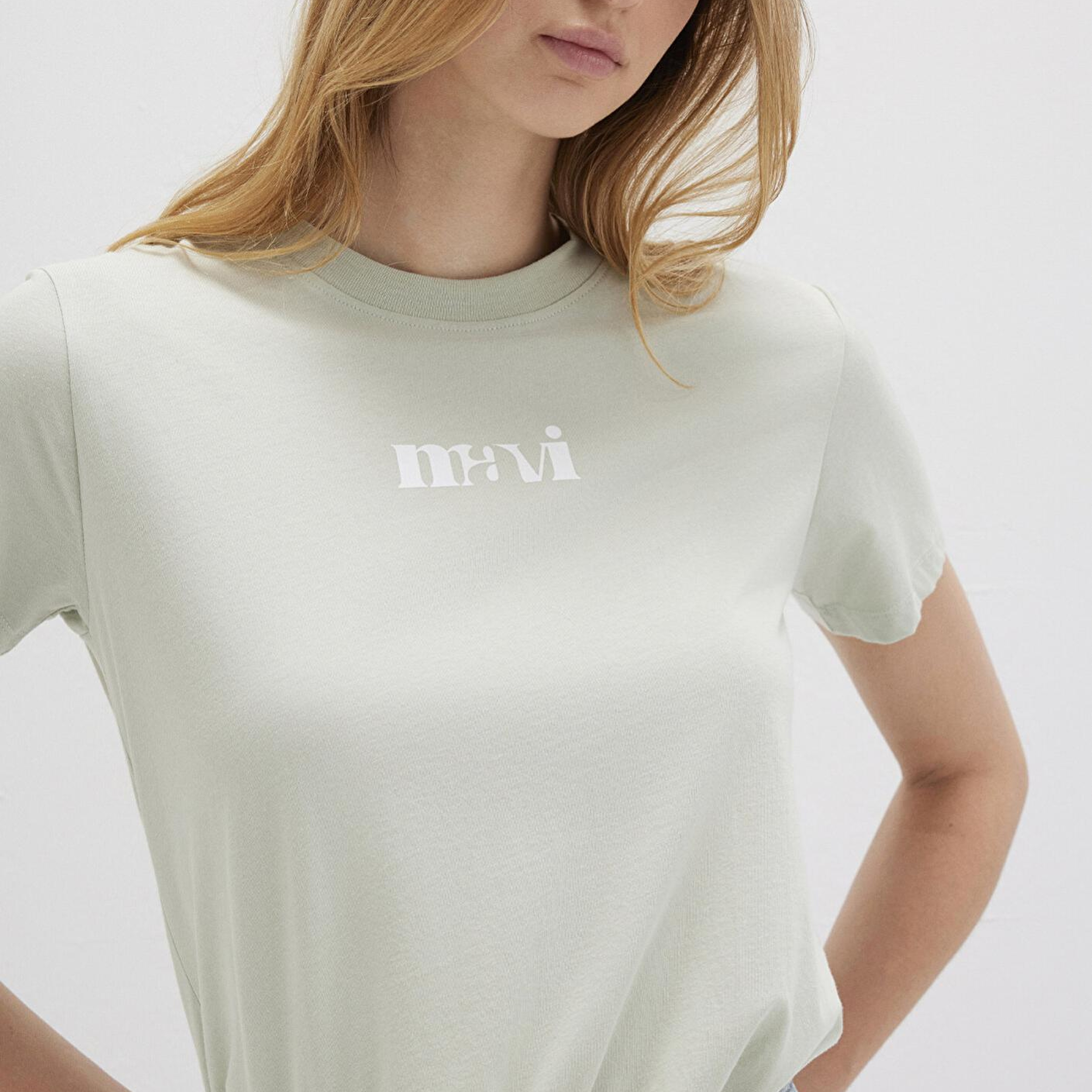 Mavi Mavi Baskılı Yeşil Tişört Regular Fit / Normal Kesim 1612241-70148