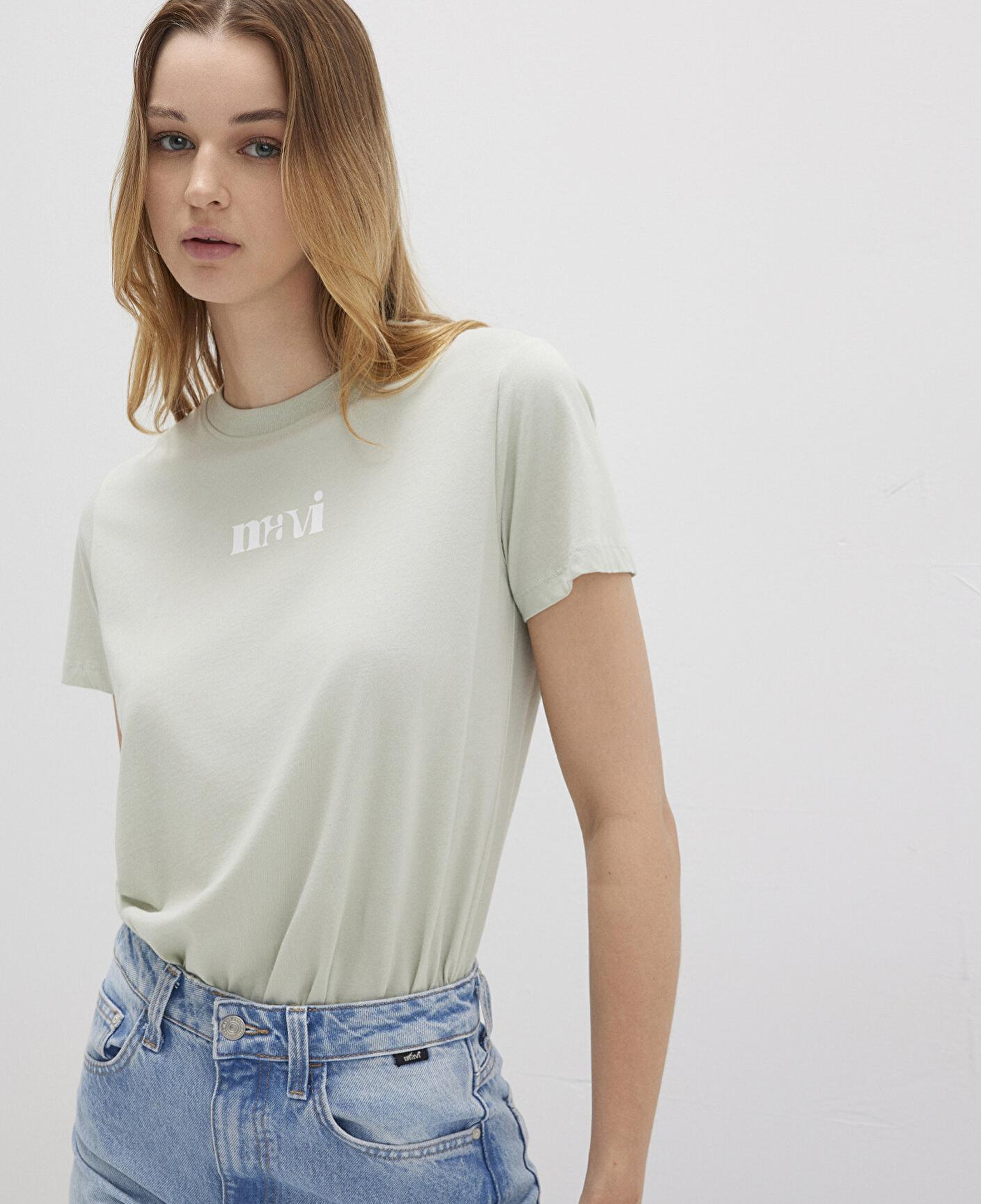 Mavi Mavi Baskılı Yeşil Tişört Regular Fit / Normal Kesim 1612241-70148