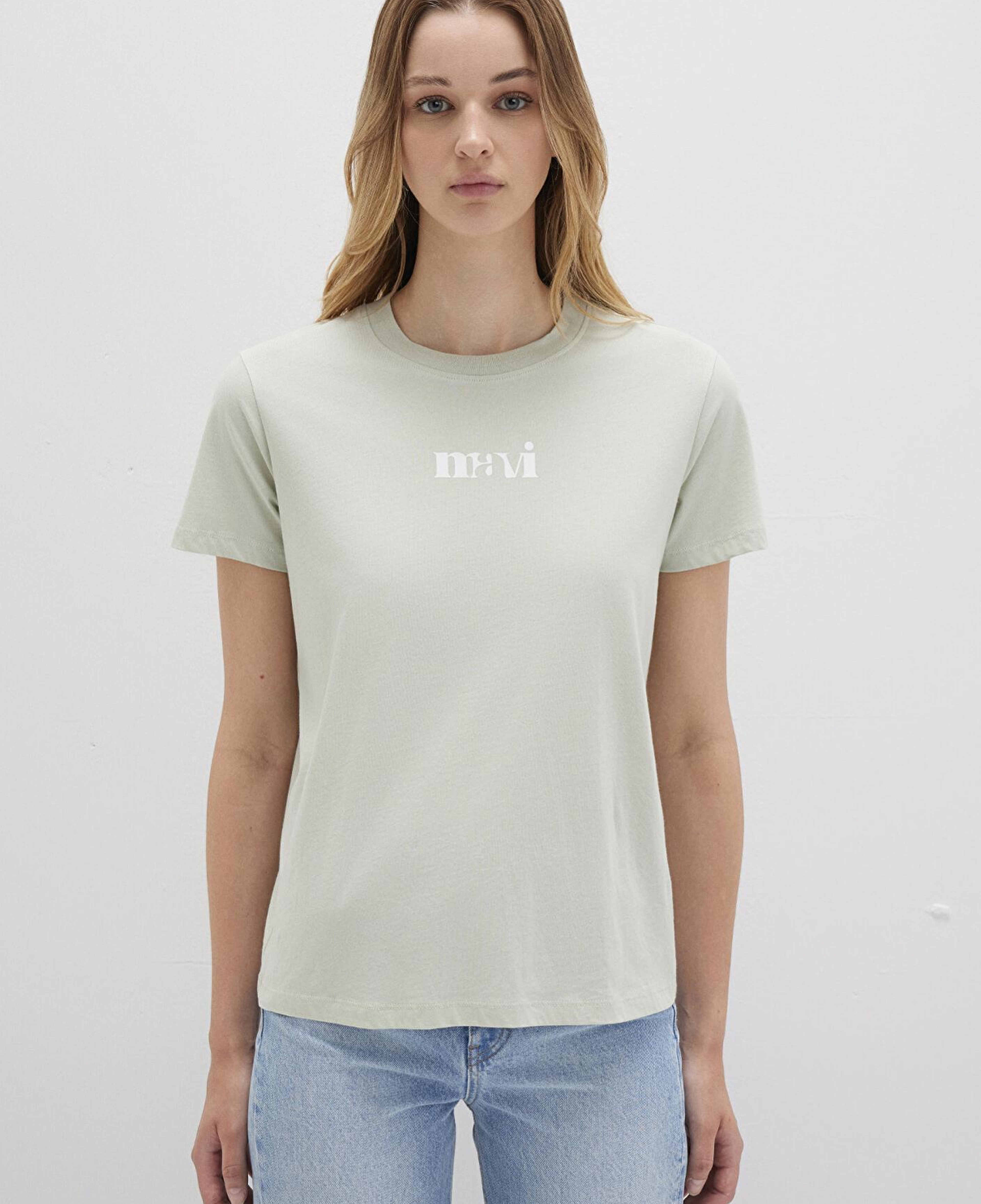 Mavi Mavi Baskılı Yeşil Tişört Regular Fit / Normal Kesim 1612241-70148