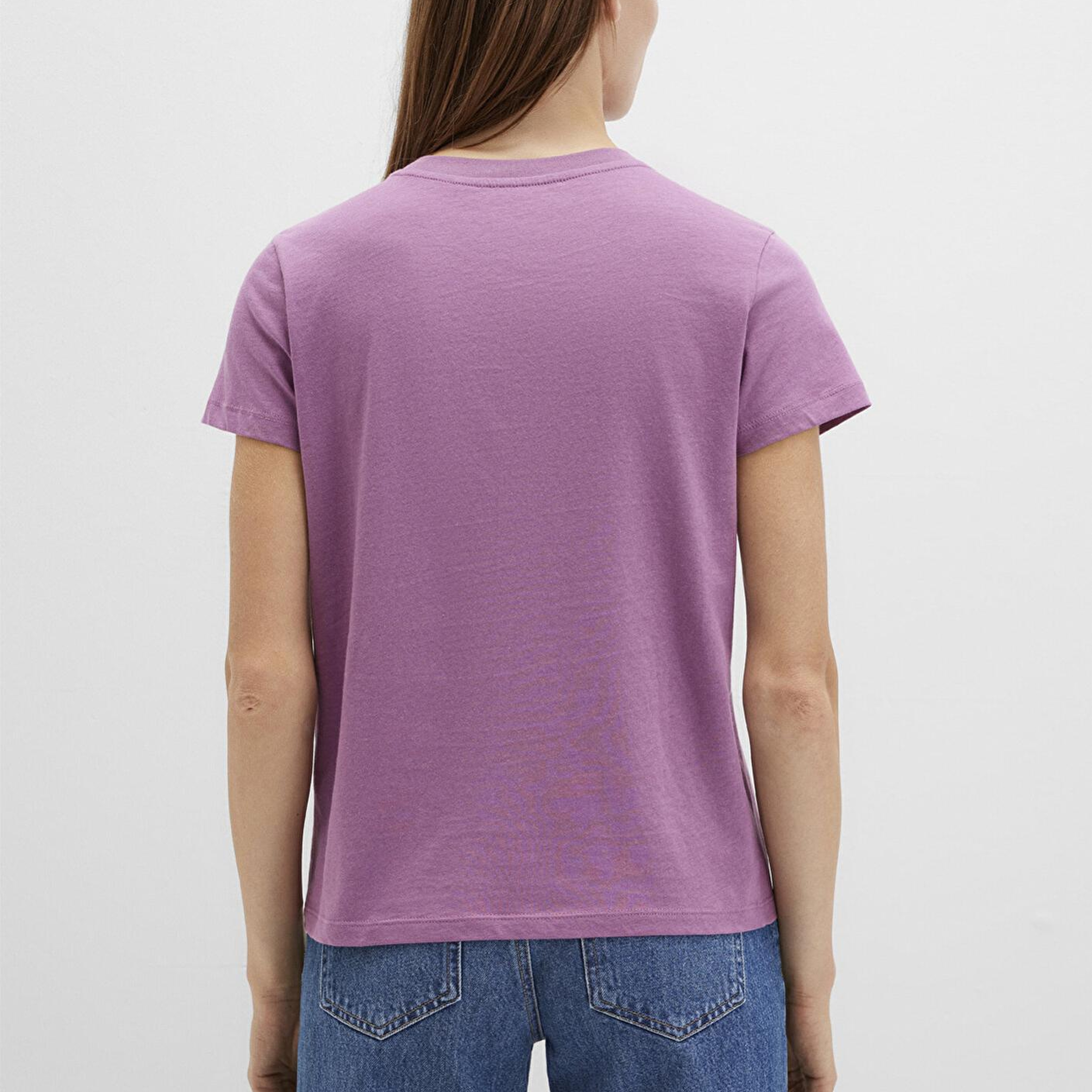 Mavi Mavi Baskılı Mor Tişört Regular Fit / Normal Kesim 1612241-70987