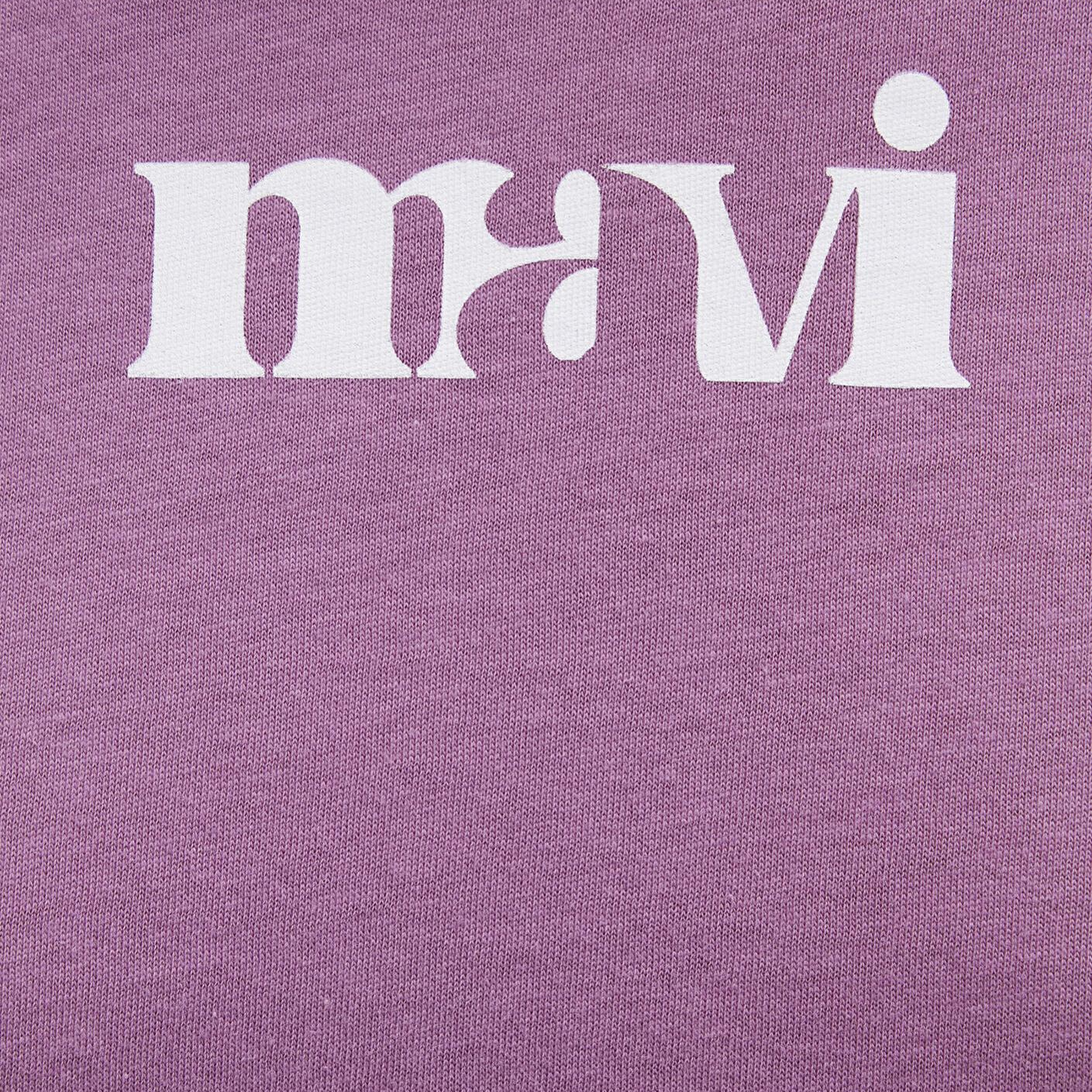 Mavi Mavi Baskılı Mor Tişört Regular Fit / Normal Kesim 1612241-70987