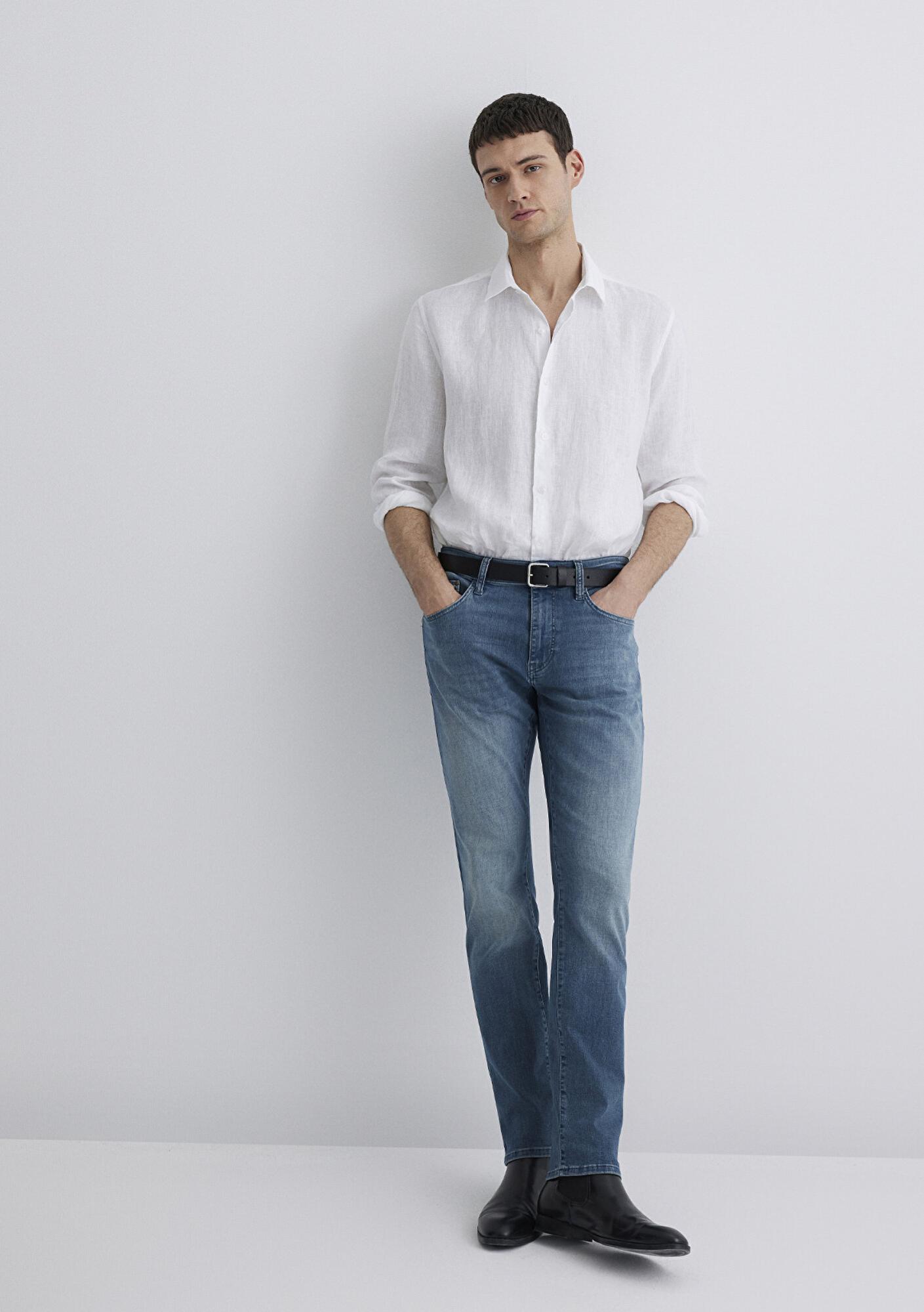 Mavi Marcus Lux Black Puslu İndigo Mavisi Jean Pantolon 0035189560