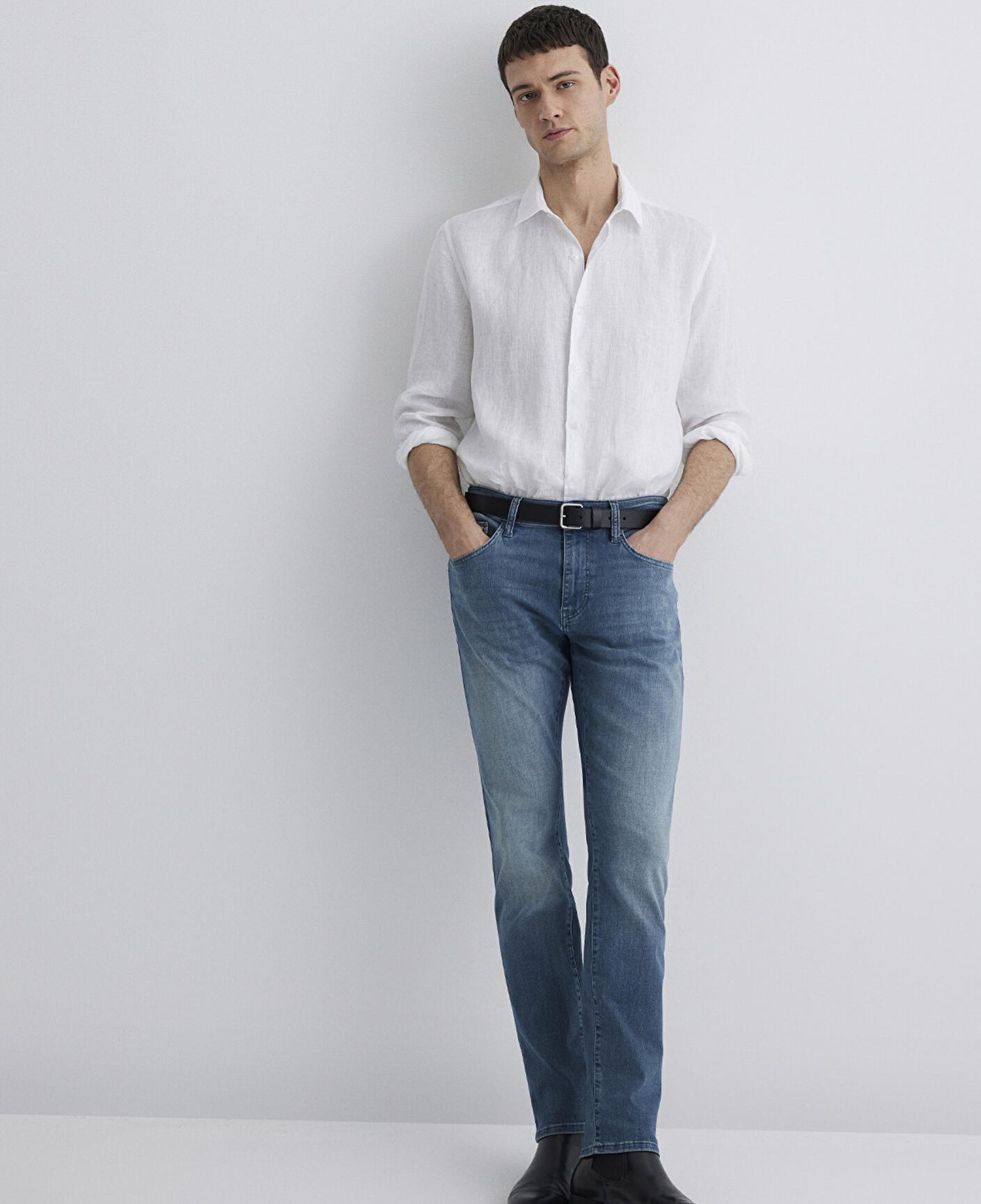 Mavi Marcus Lux Black Puslu İndigo Mavisi Jean Pantolon 0035189560