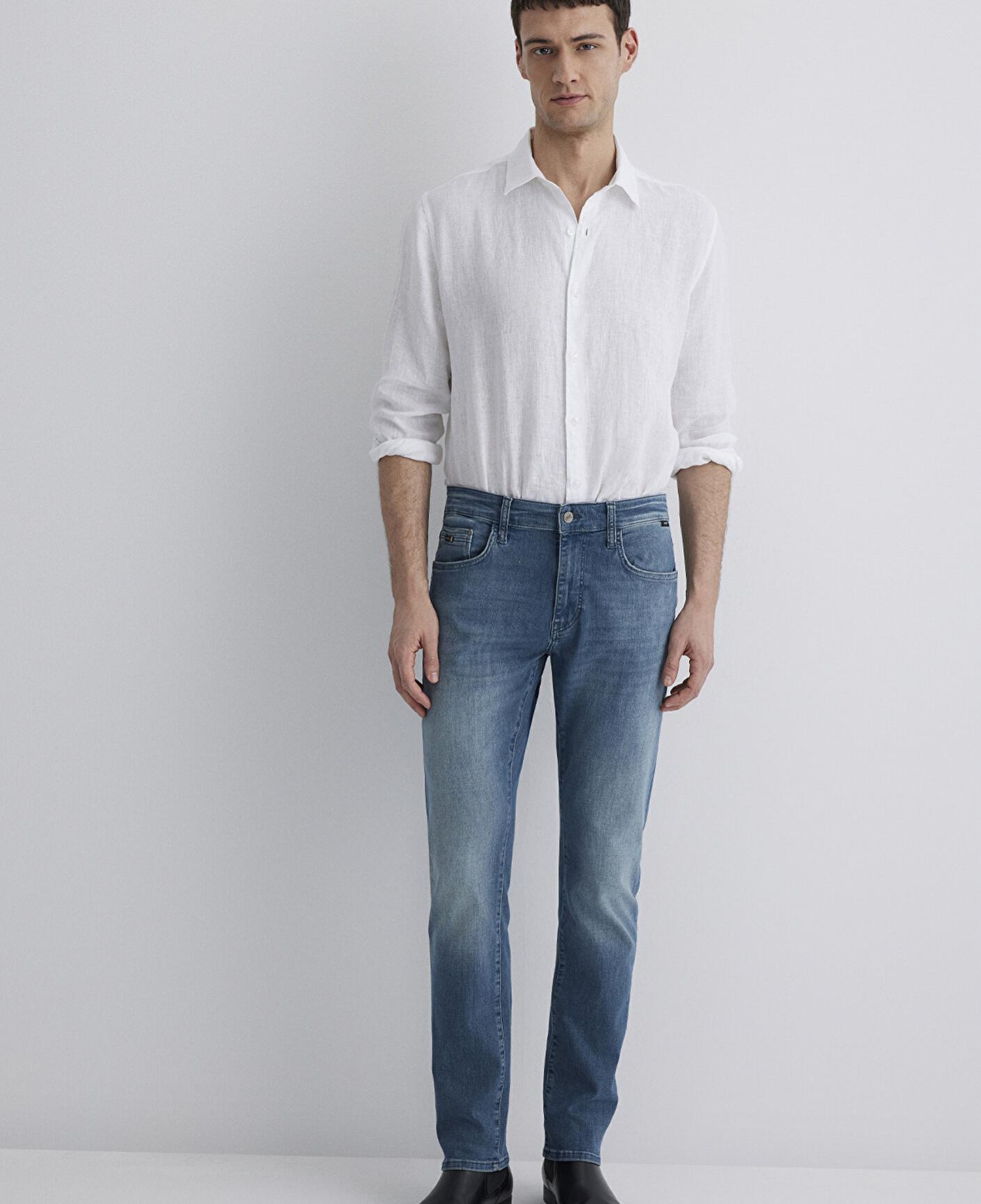 Mavi Marcus Lux Black Puslu İndigo Mavisi Jean Pantolon 0035189560