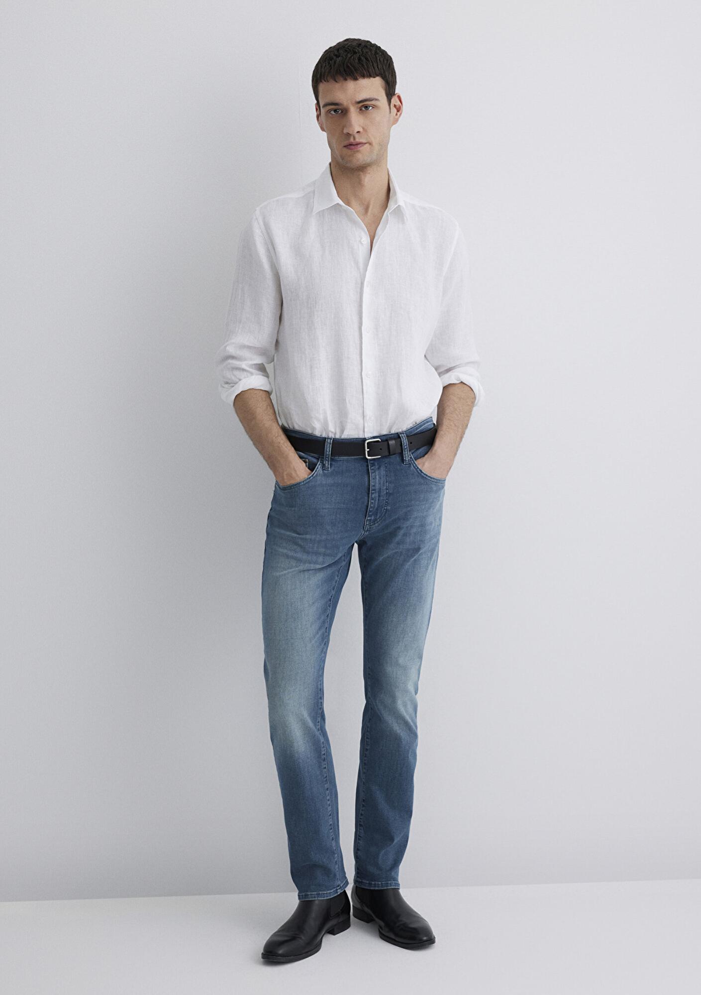 Mavi Marcus Lux Black Puslu İndigo Mavisi Jean Pantolon 0035189560