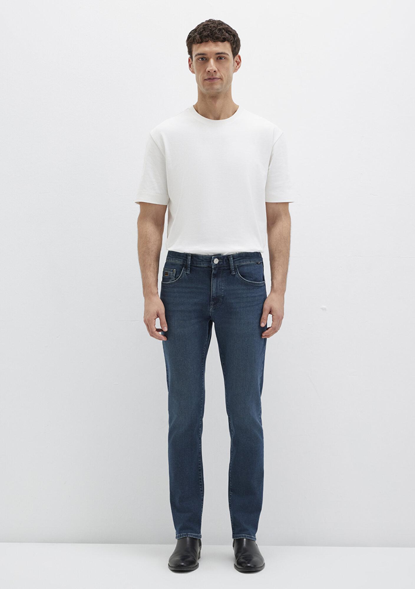 Mavi Marcus Lux Black Puslu Koyu Mavi Jean Pantolon 0035189351