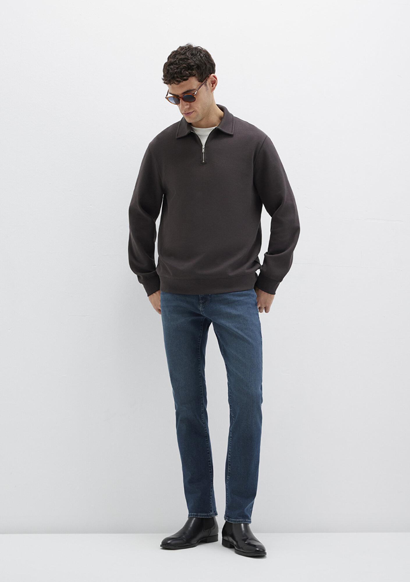 Mavi Marcus Lux Black Puslu Koyu Mavi Jean Pantolon 0035189351