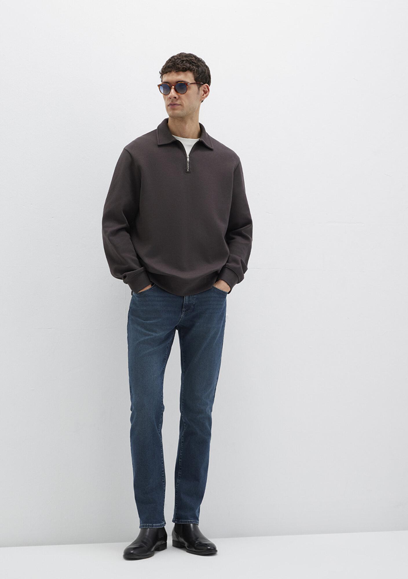 Mavi Marcus Lux Black Puslu Koyu Mavi Jean Pantolon 0035189351