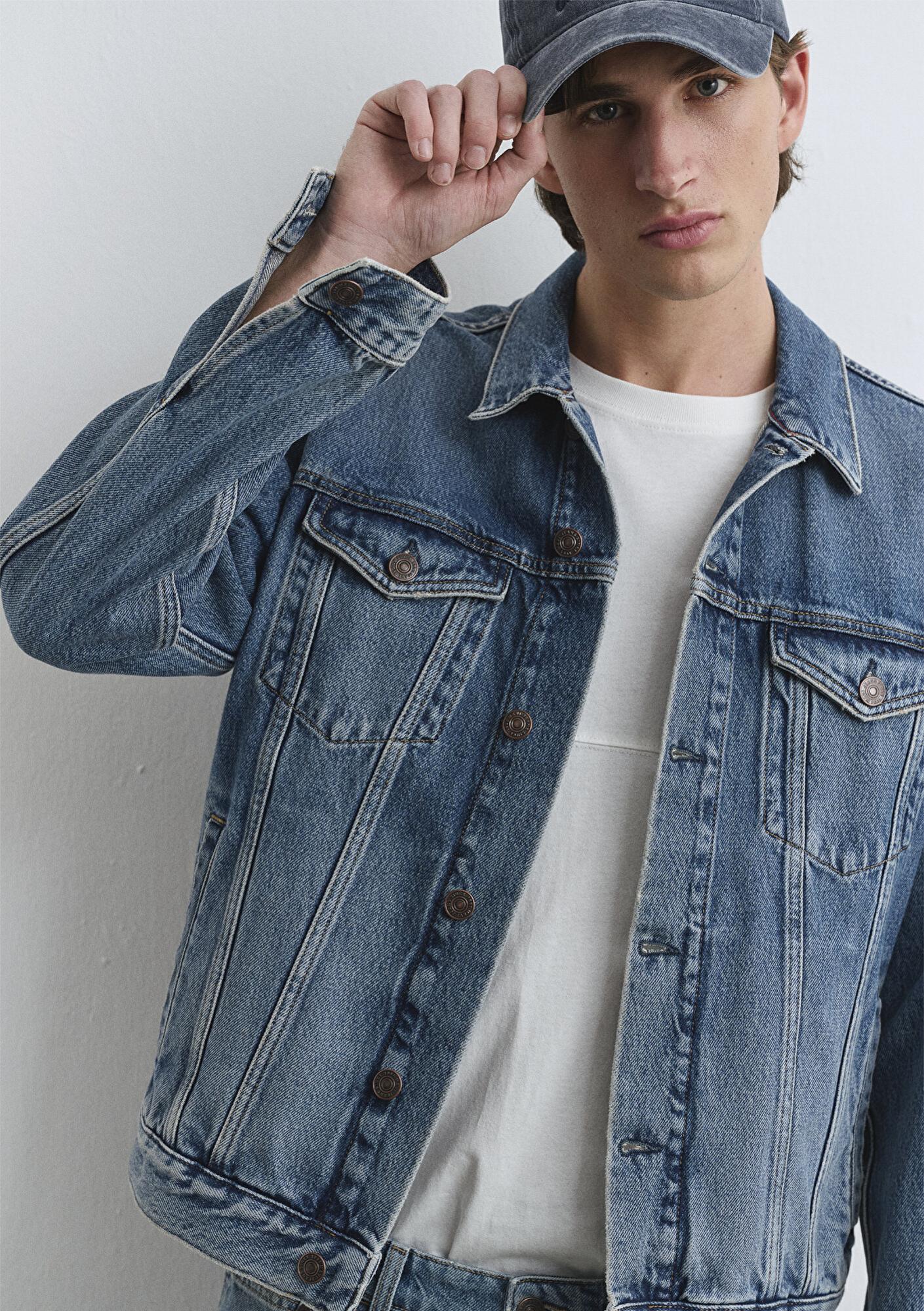 Mavi Ray Classic Denim Vintage İndigo Mavisi Jean Ceket 0110273-89412