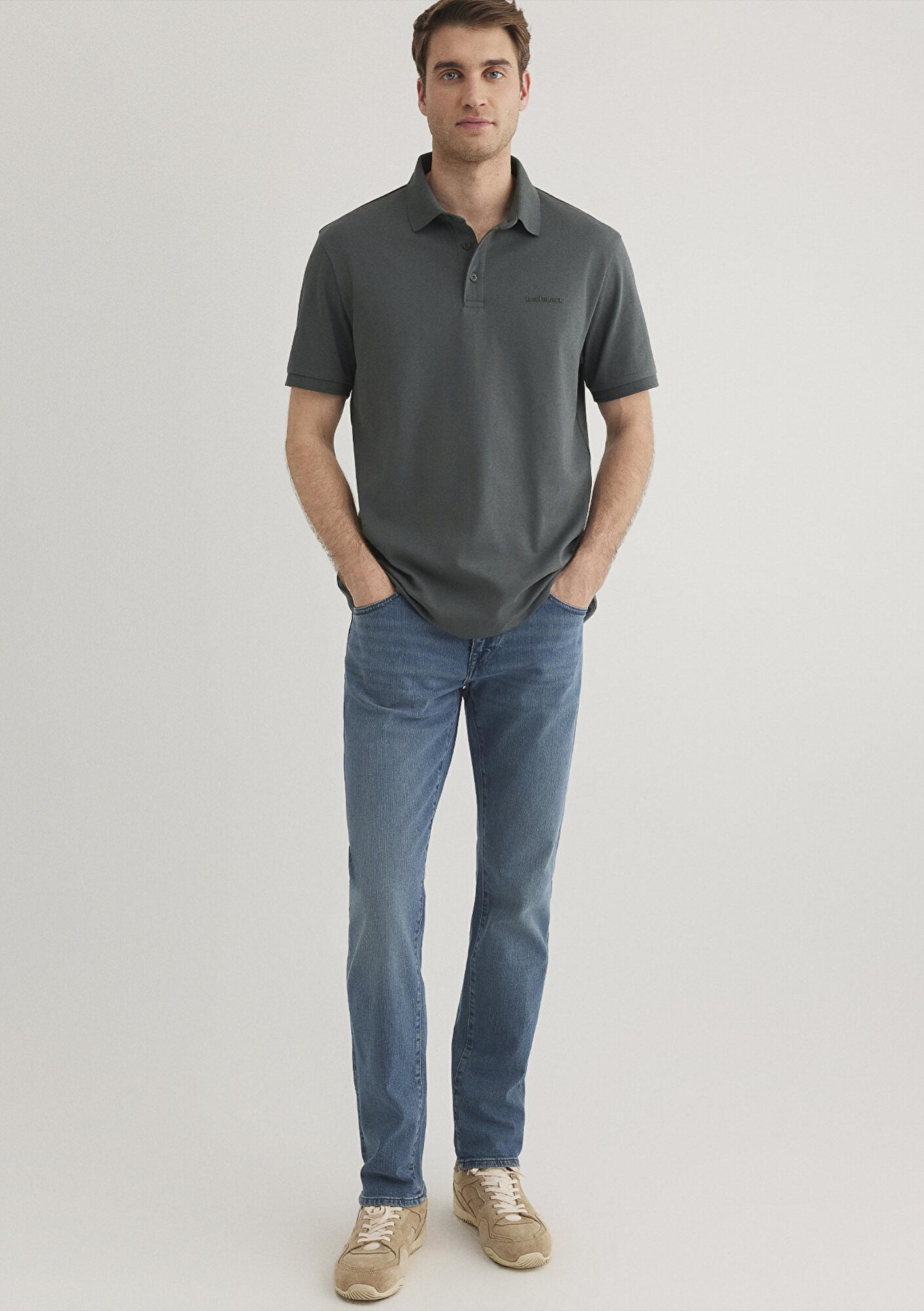 Mavi Mavi Black Haki Polo Tişört Regular Fit / Normal Kesim 0612520-71598