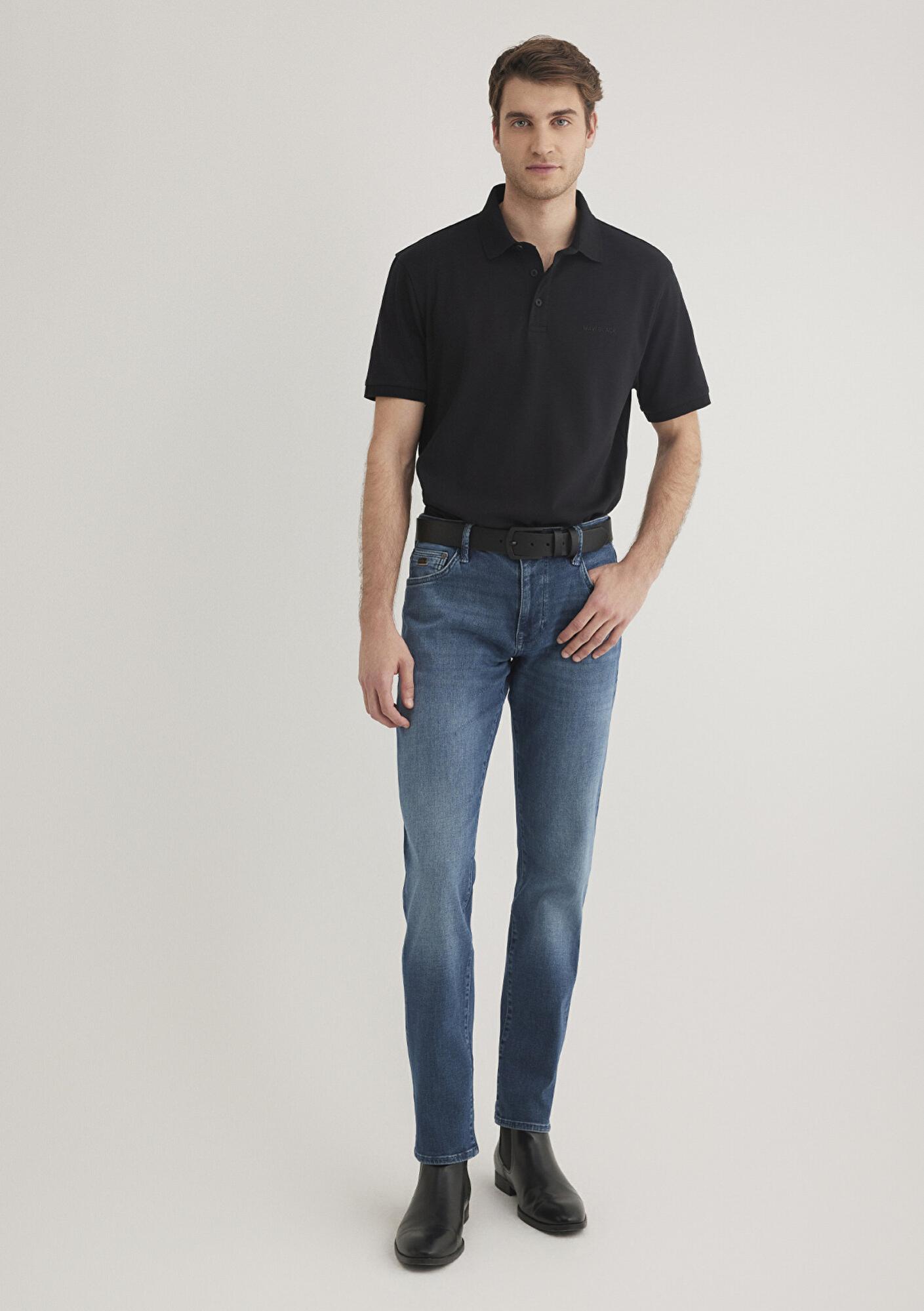 Mavi Mavi Black Siyah Polo Tişört Regular Fit / Normal Kesim 0612520-900