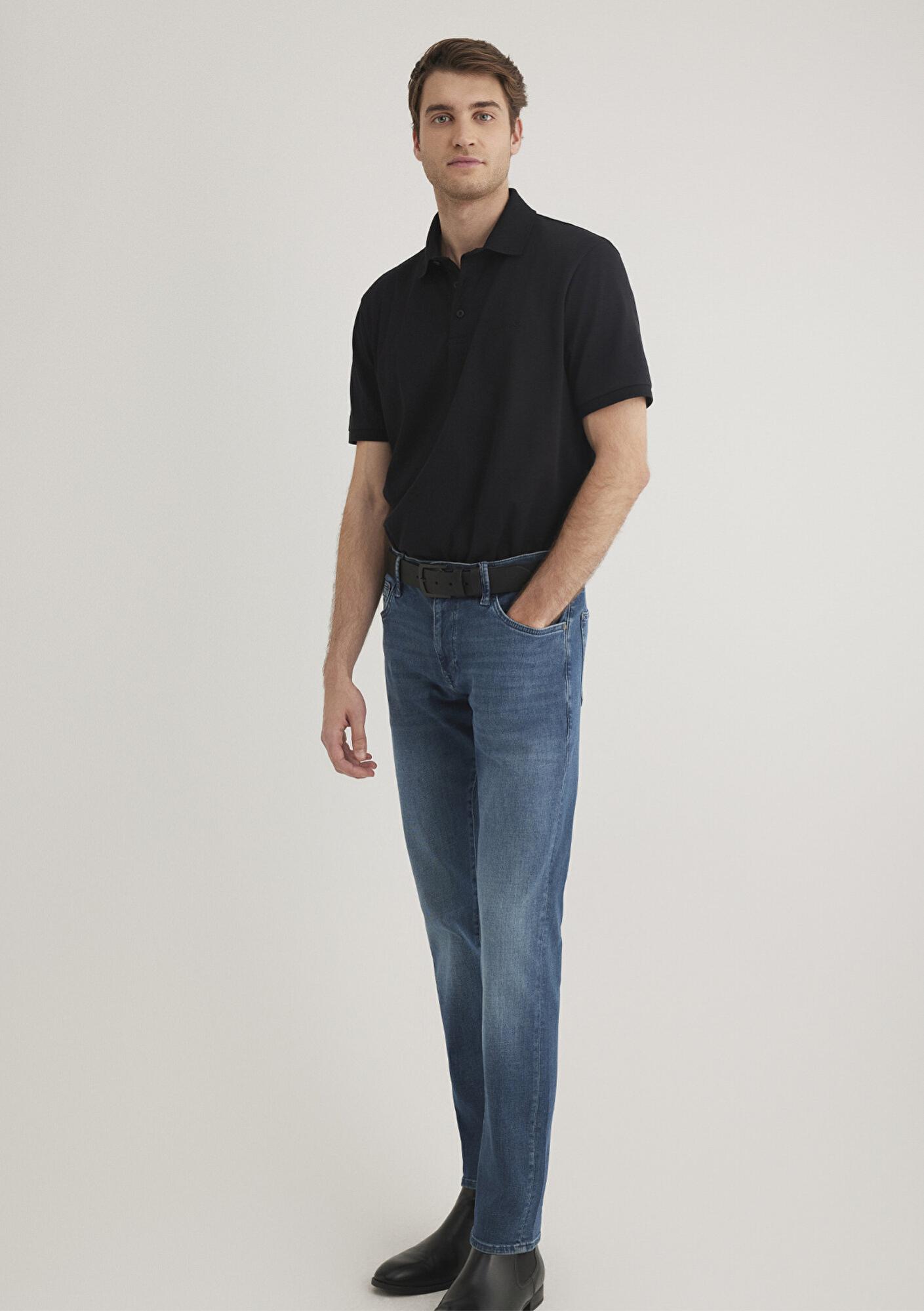 Mavi Mavi Black Siyah Polo Tişört Regular Fit / Normal Kesim 0612520-900