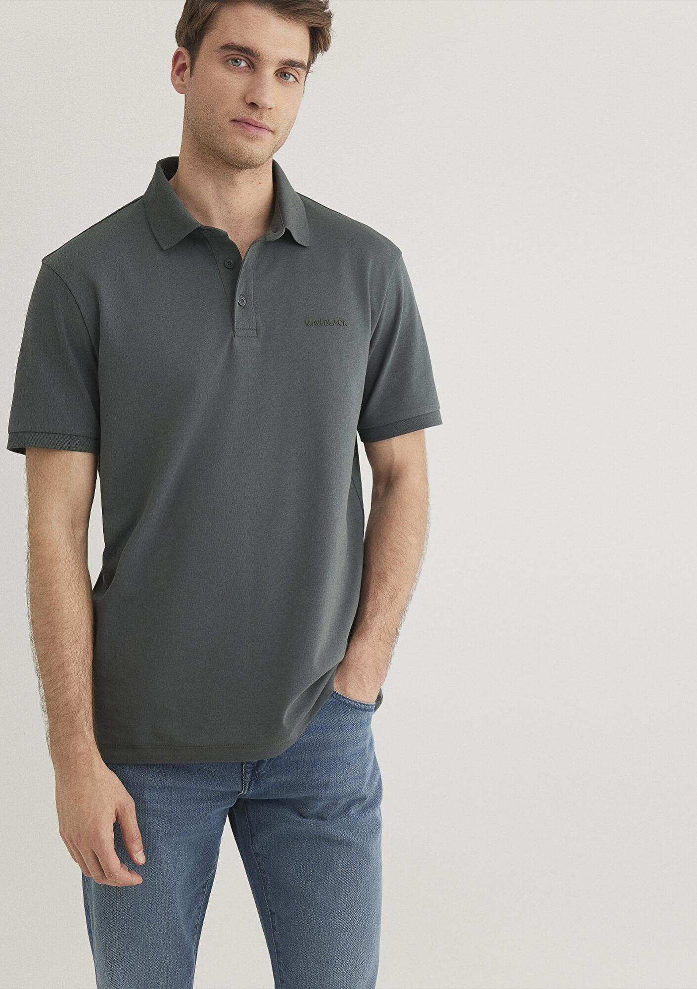 Mavi Mavi Black Haki Polo Tişört Regular Fit / Normal Kesim 0612520-71598