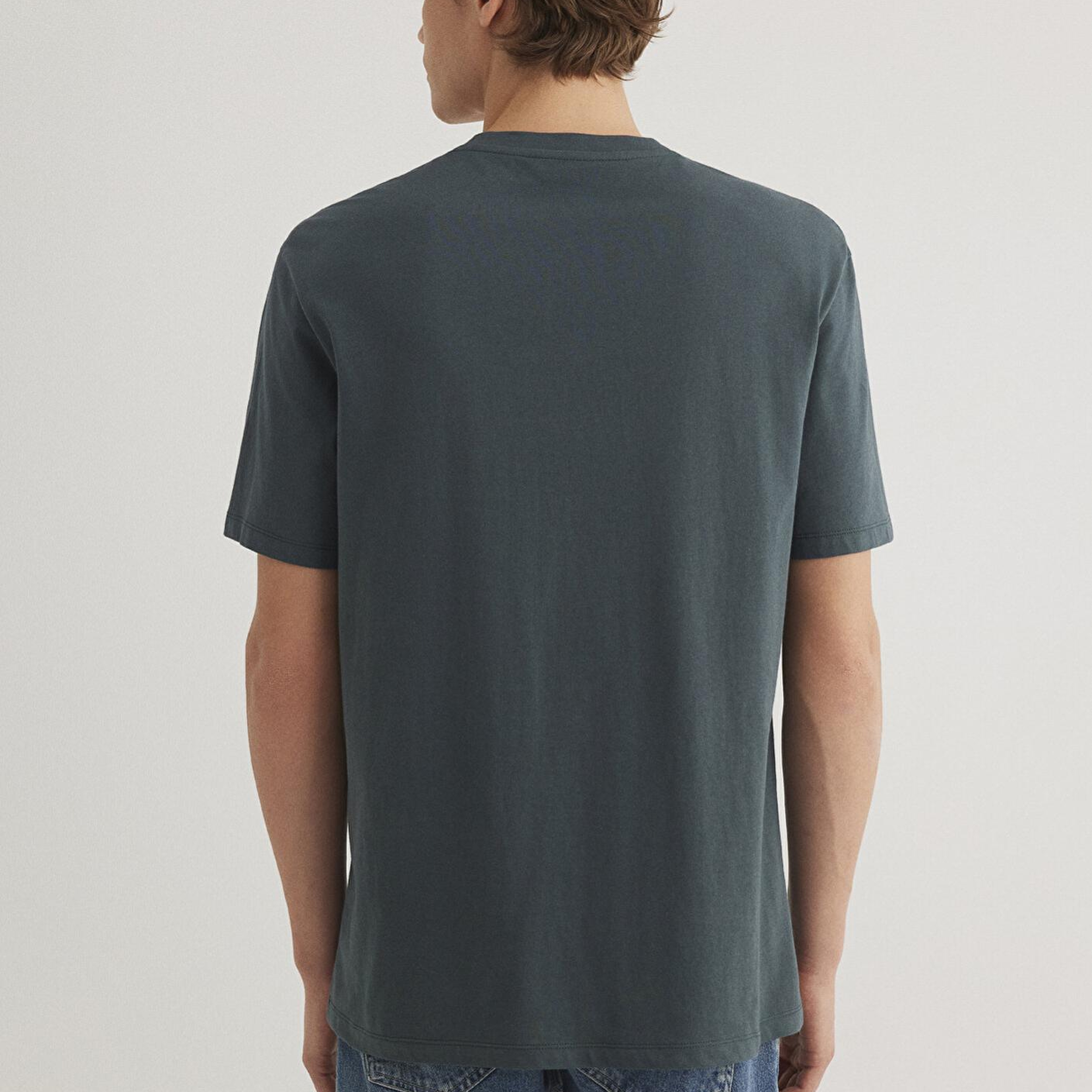 Mavi Mavi Logo Baskılı Yeşil Tişört Loose Fit / Bol Rahat Kesim 0611711-71598