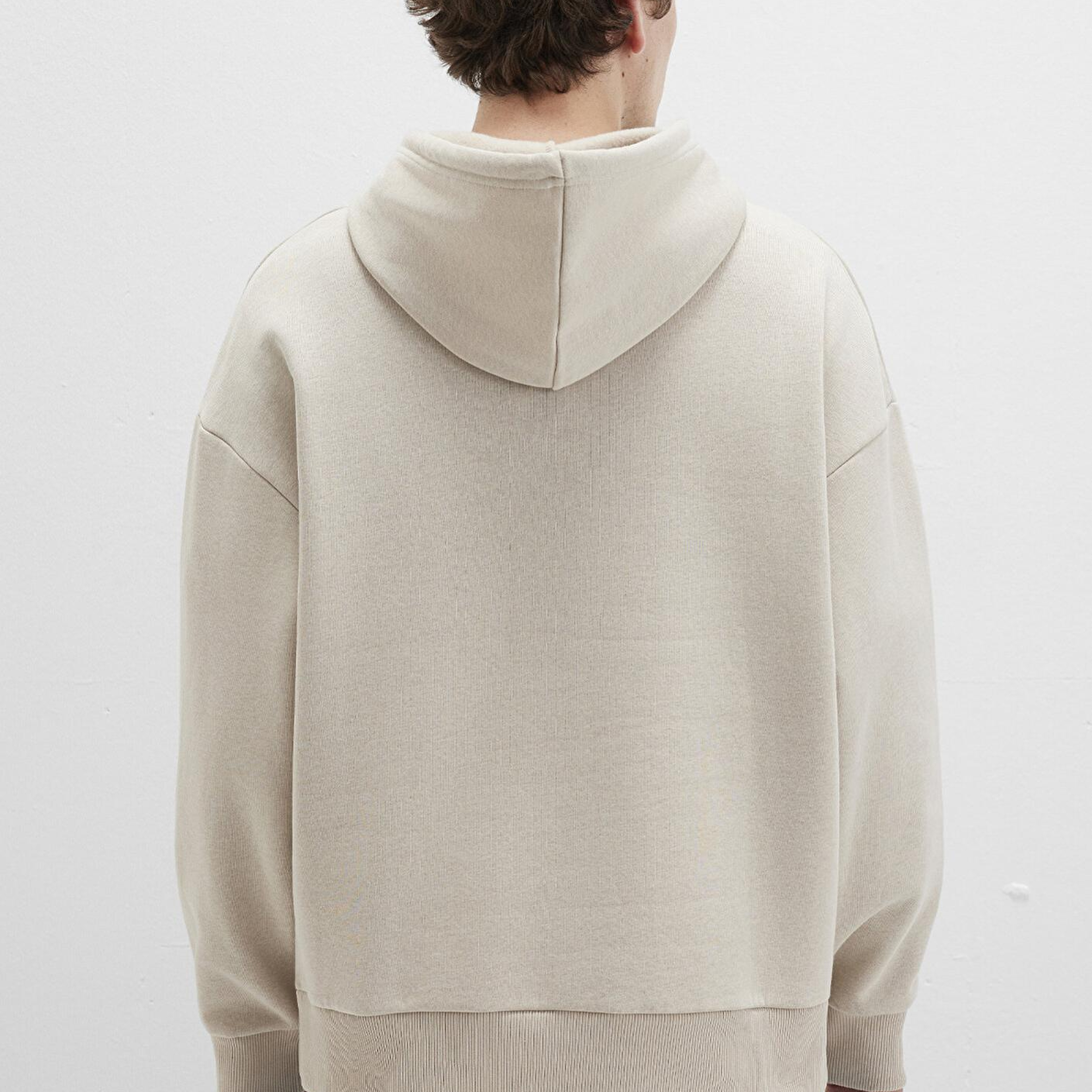 Mavi Mavi Logo Baskılı Kapüşonlu Bej Sweatshirt 067149-70004