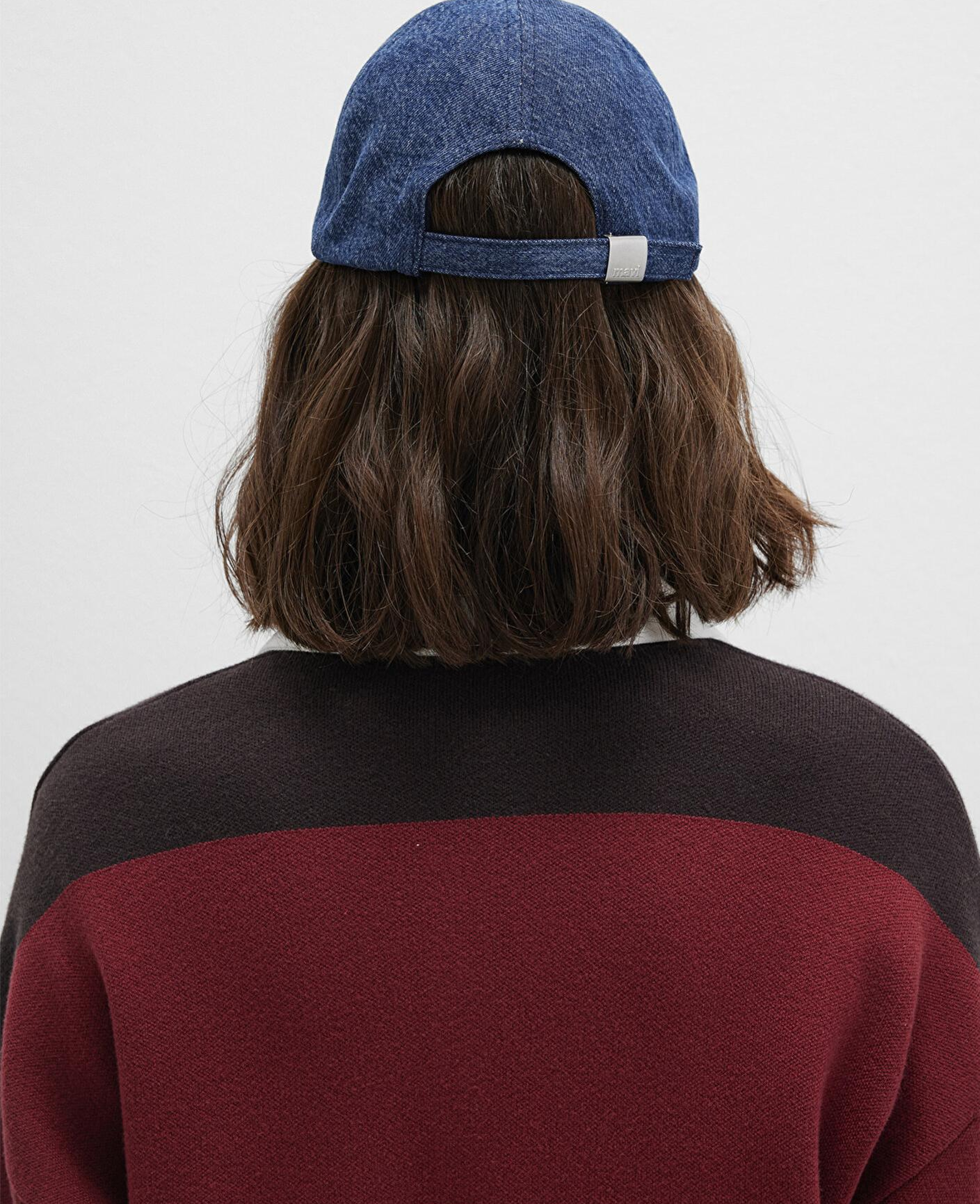 Mavi Kedi Nakışlı Denim Şapka 1913012-10241