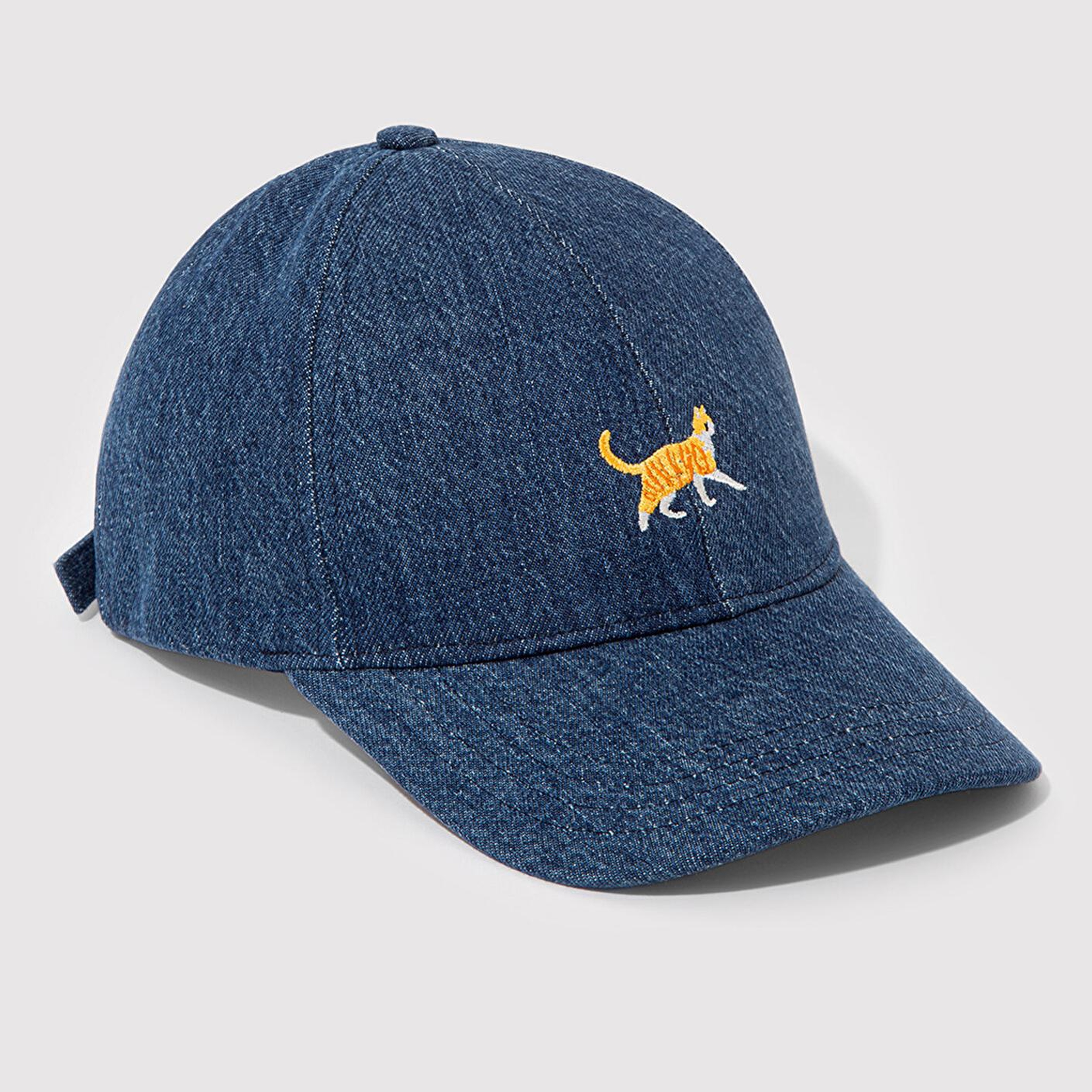 Mavi Kedi Nakışlı Denim Şapka 1913012-10241