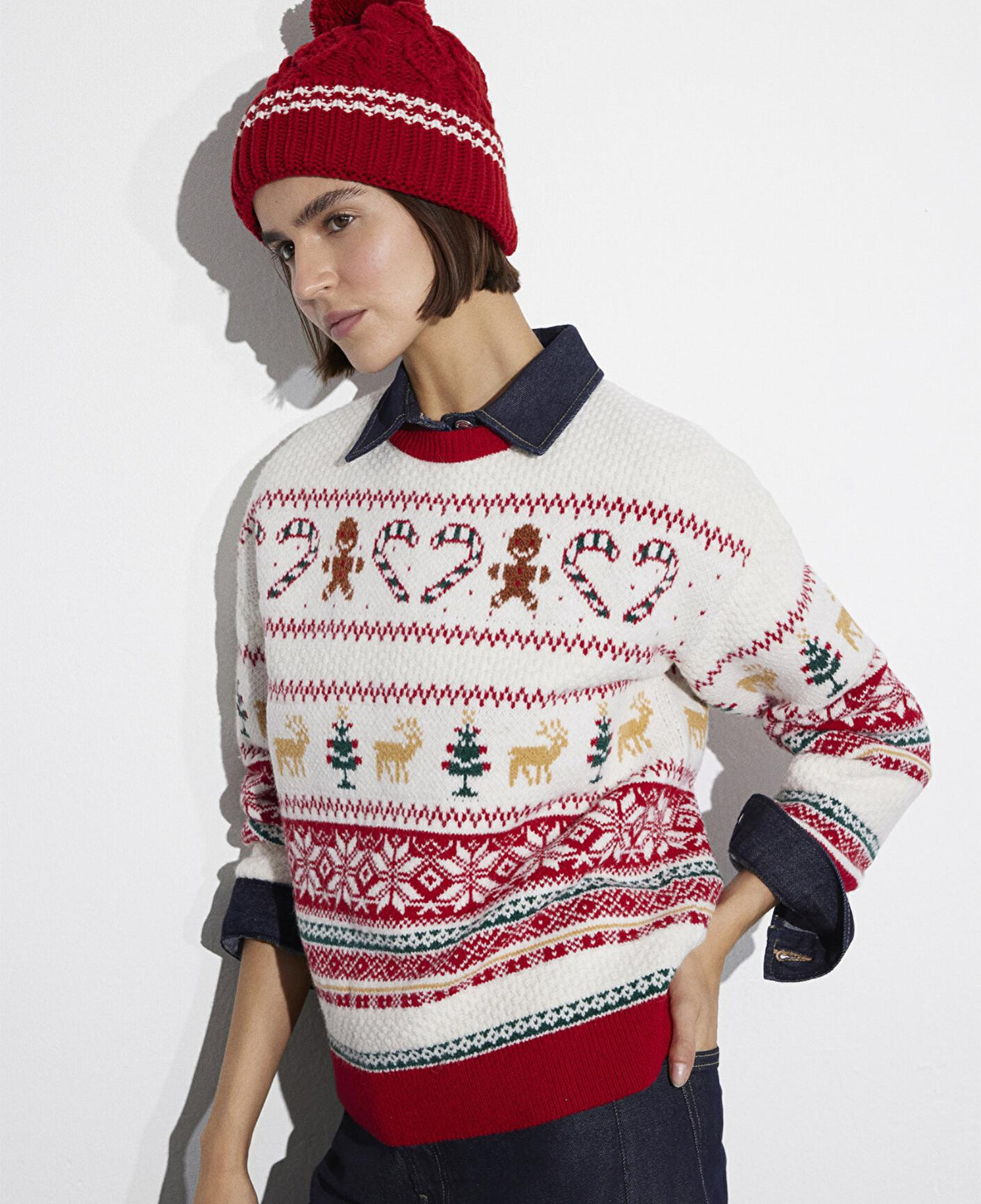 Mavi Ponponlu Kırmızı Bere 1913220-82054