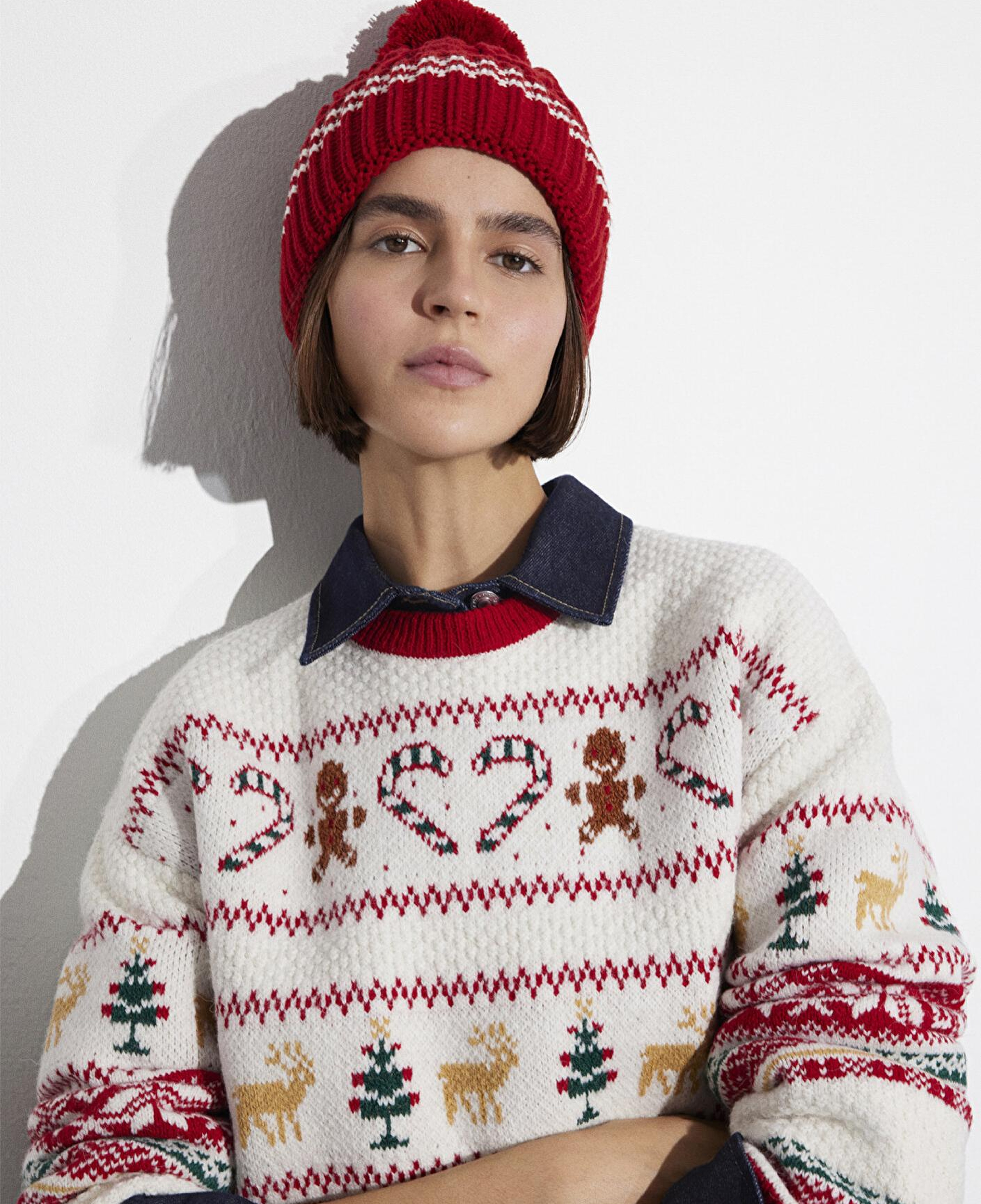 Mavi Ponponlu Kırmızı Bere 1913220-82054