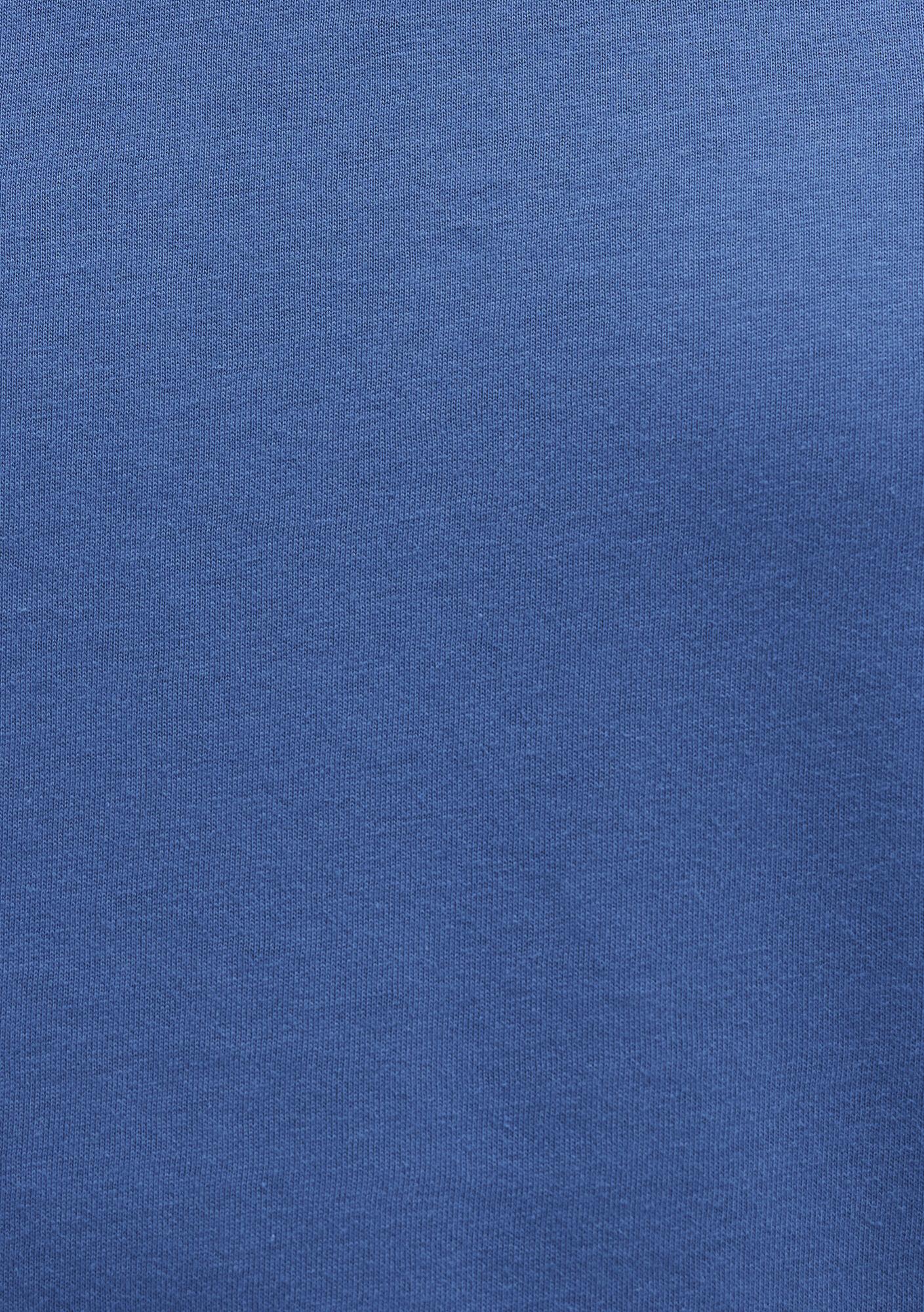 Mavi Mavi Logo İşlemeli Mavi Basic Tişört Loose Fit / Bol Rahat Kesim 067074-70719