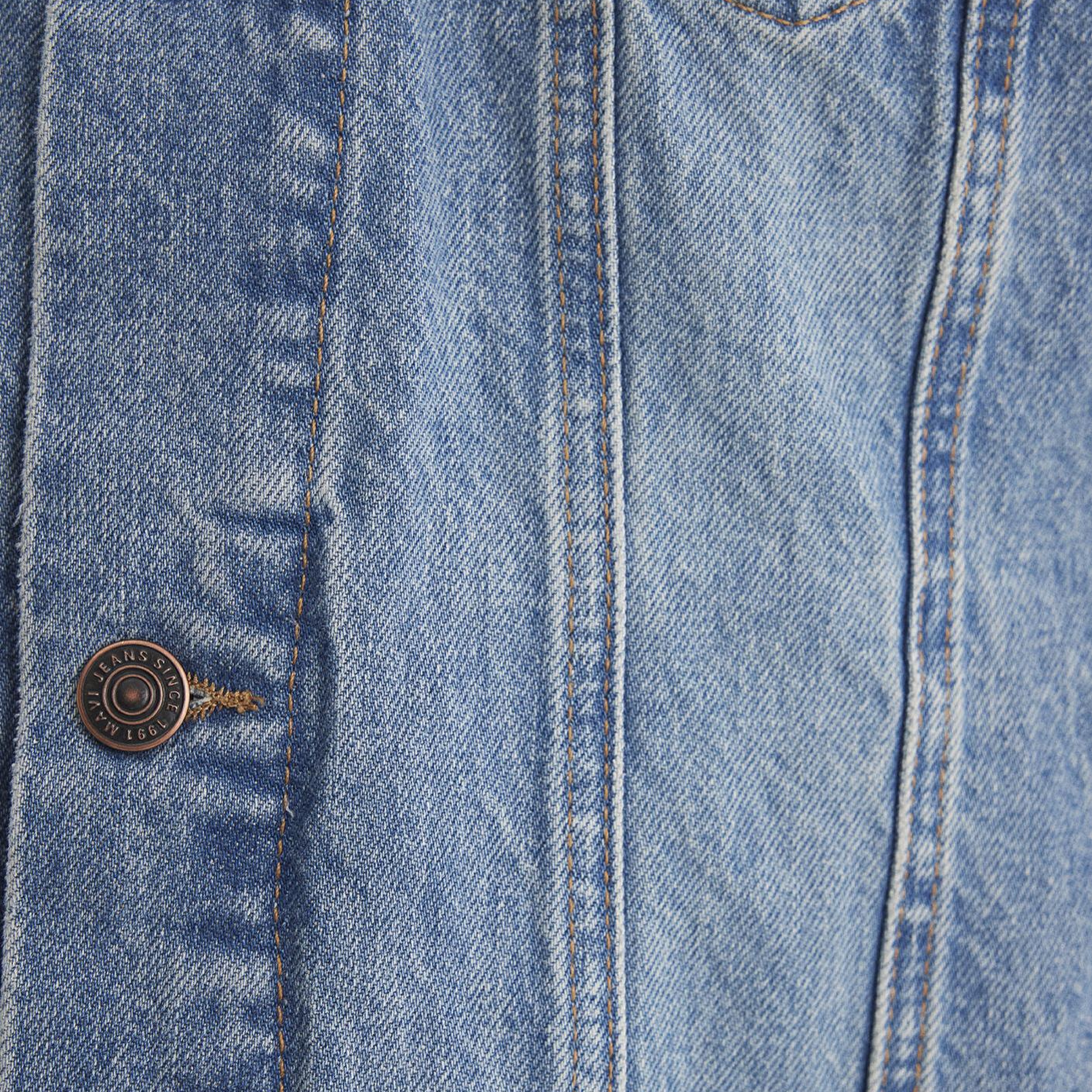 Mavi Drake Classic Denim Puslu Indigo Mavi Jean Ceket 010143-89136