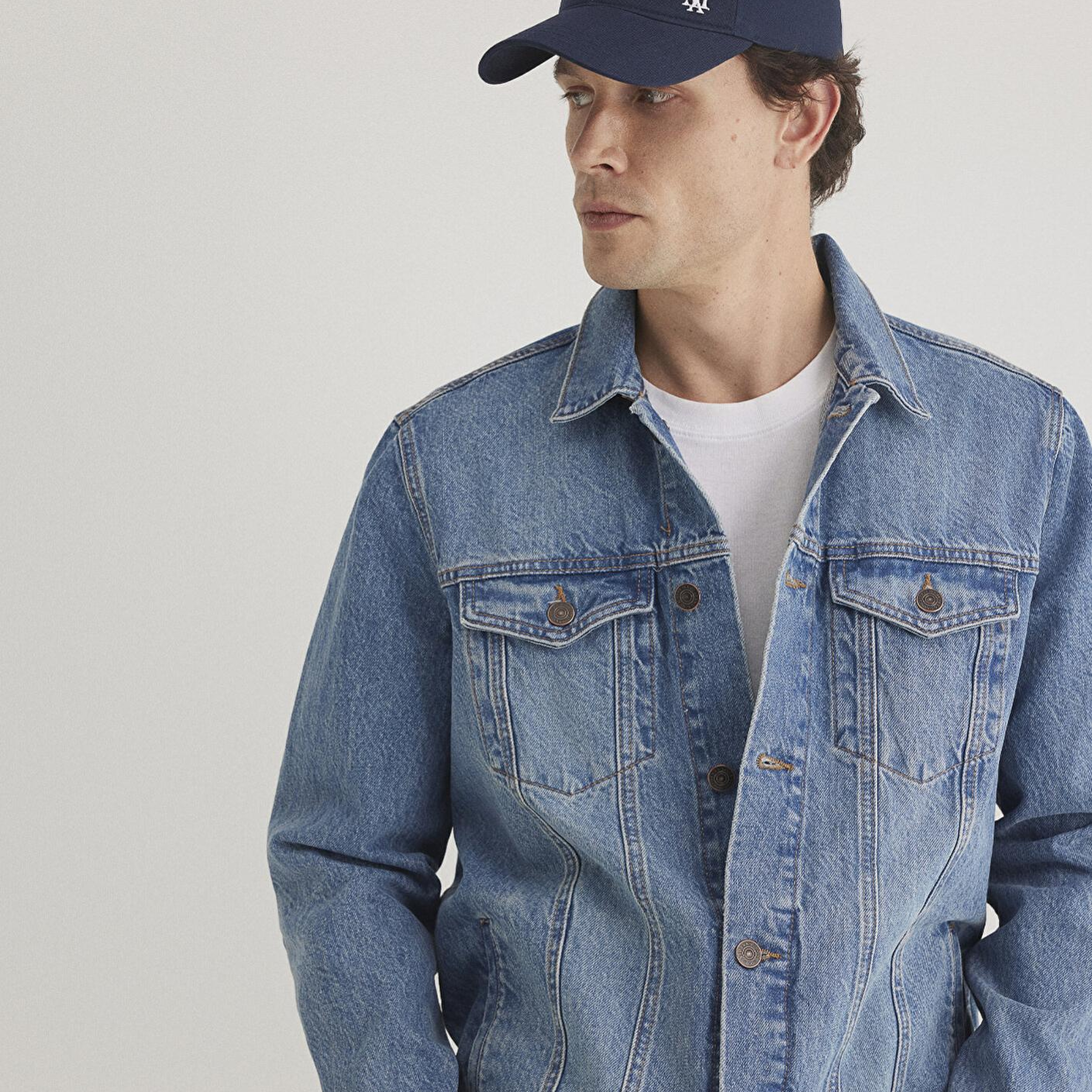 Mavi Drake Classic Denim Puslu Indigo Mavi Jean Ceket 010143-89136