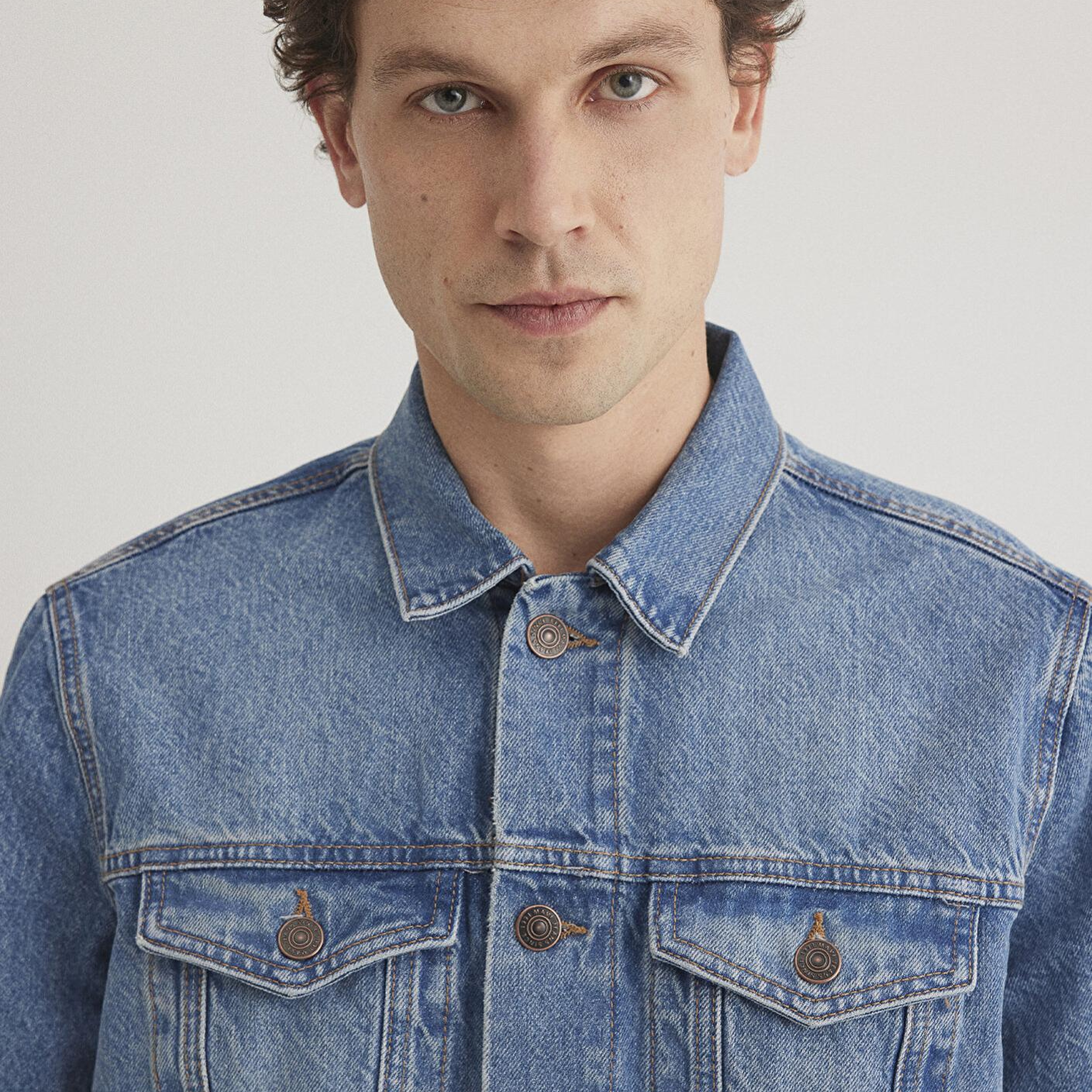 Mavi Drake Classic Denim Puslu Indigo Mavi Jean Ceket 010143-89136