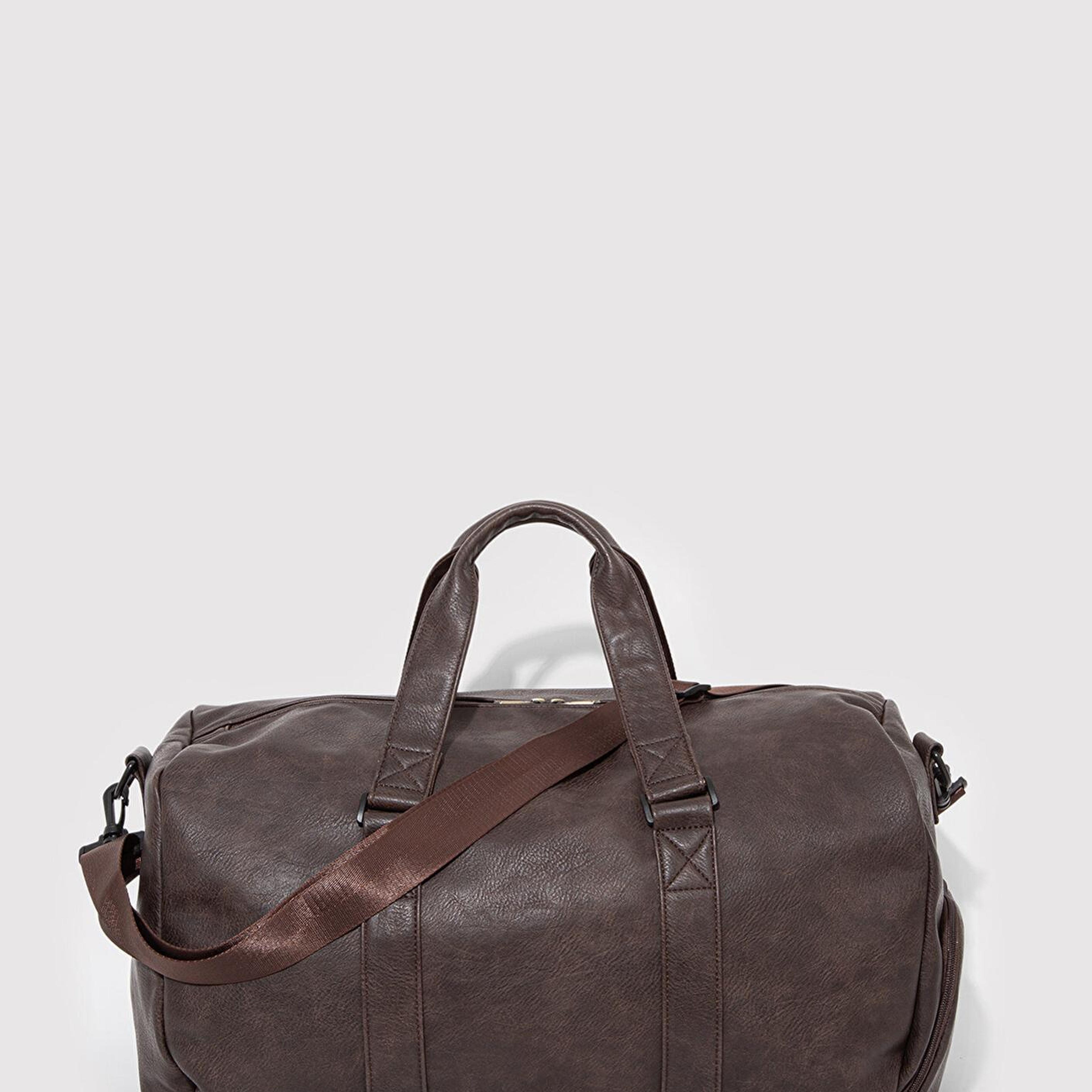 Mavi Kahverengi Suni Deri Spor Çantası 0911571-70246