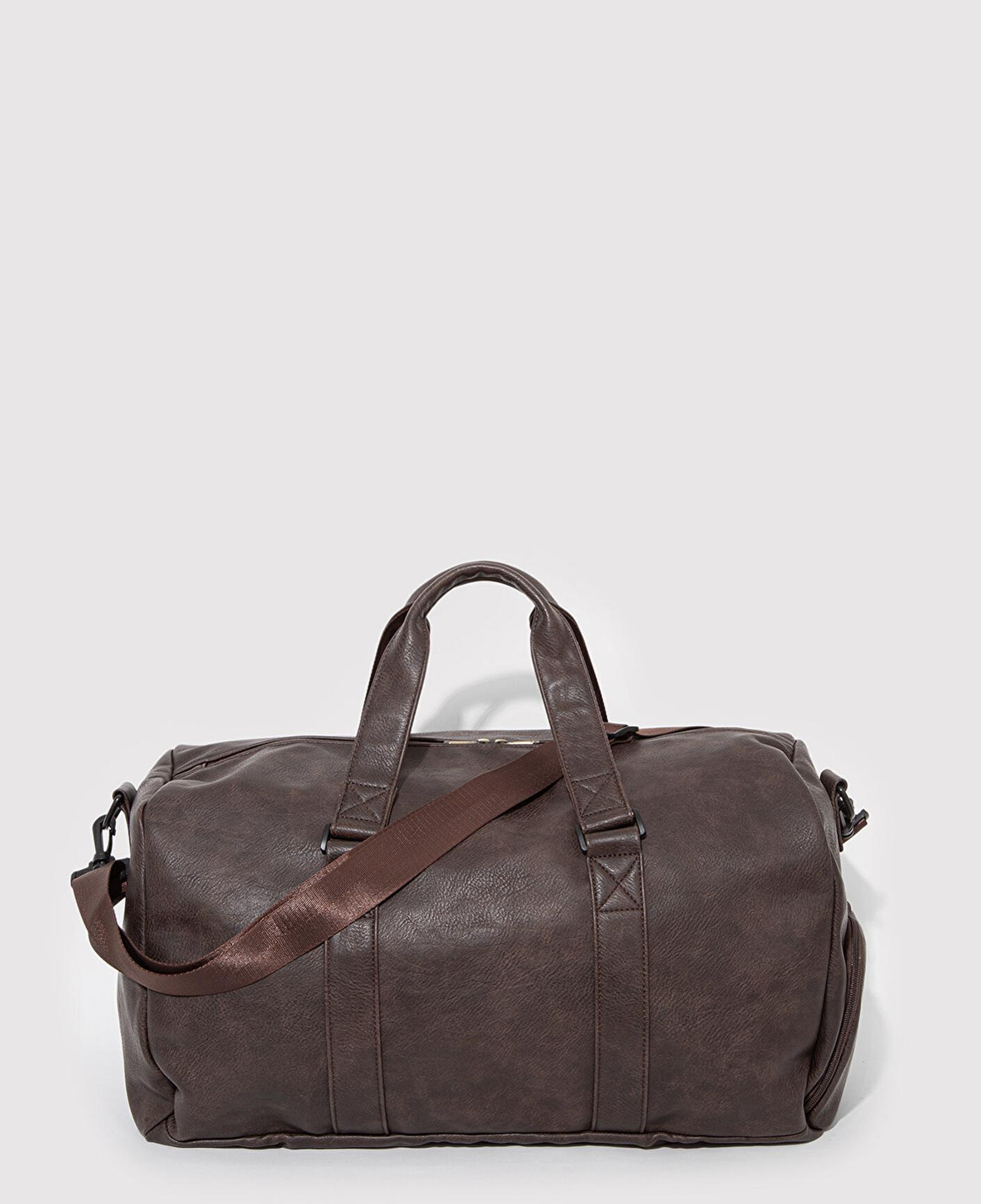 Mavi Kahverengi Suni Deri Spor Çantası 0911571-70246