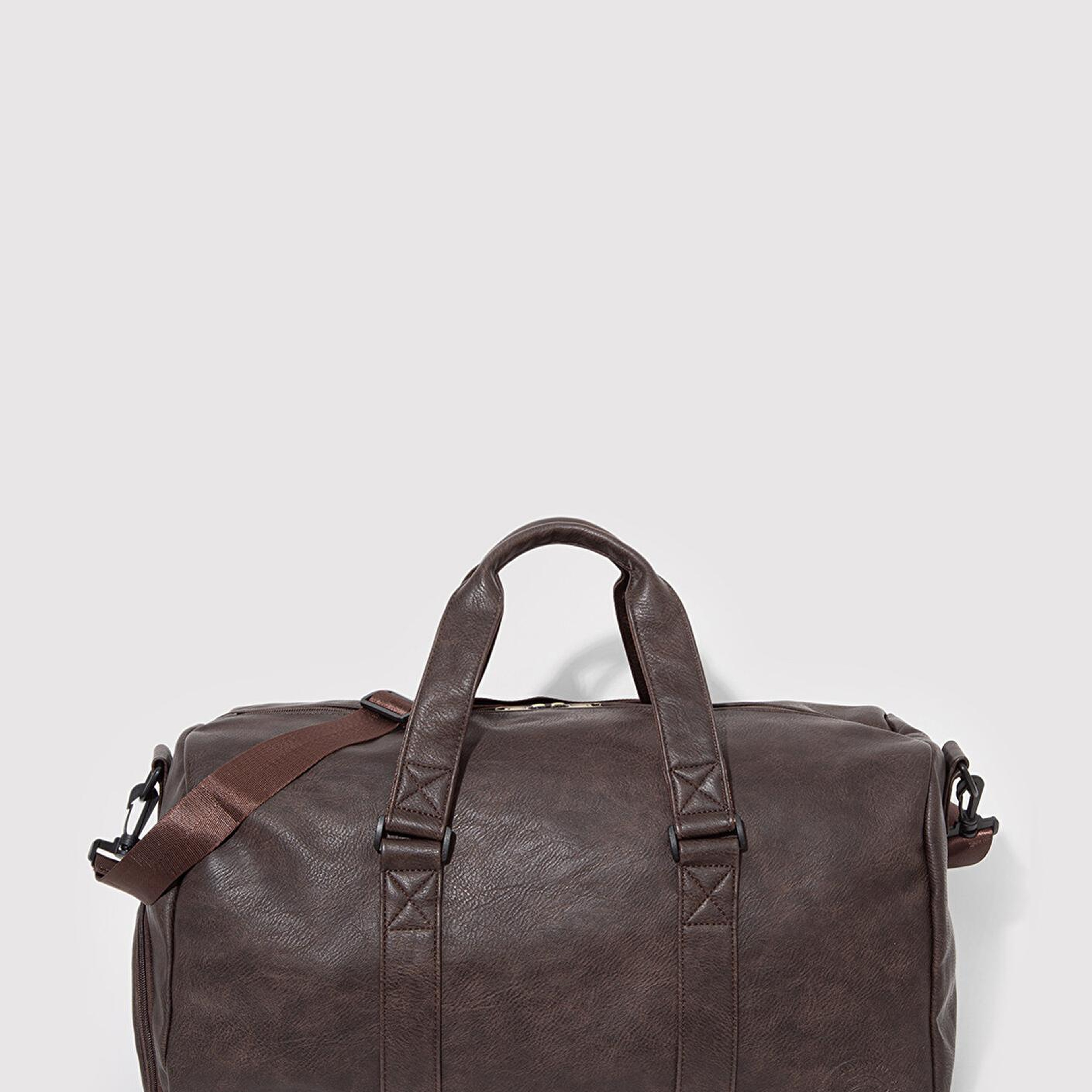 Mavi Kahverengi Suni Deri Spor Çantası 0911571-70246