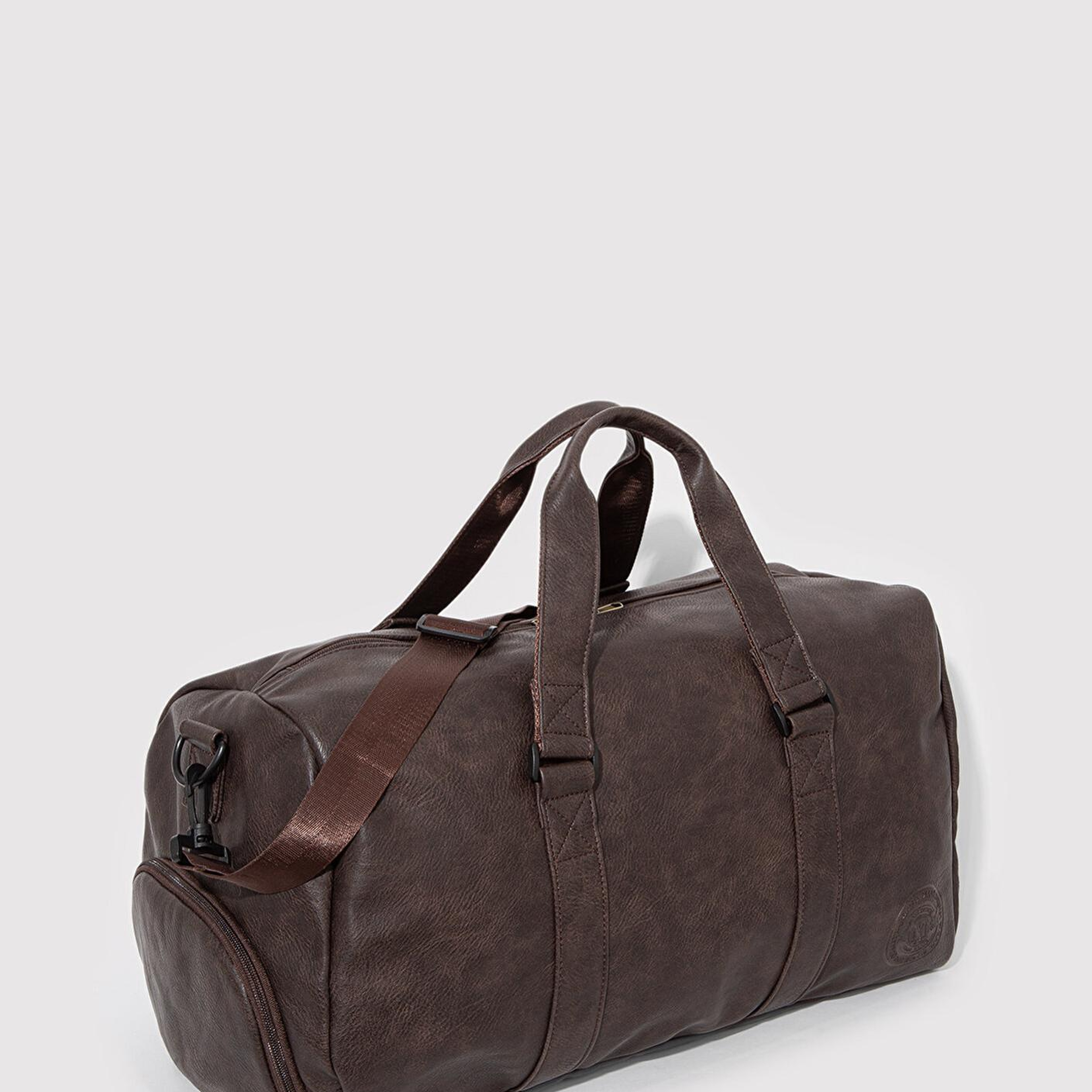 Mavi Kahverengi Suni Deri Spor Çantası 0911571-70246