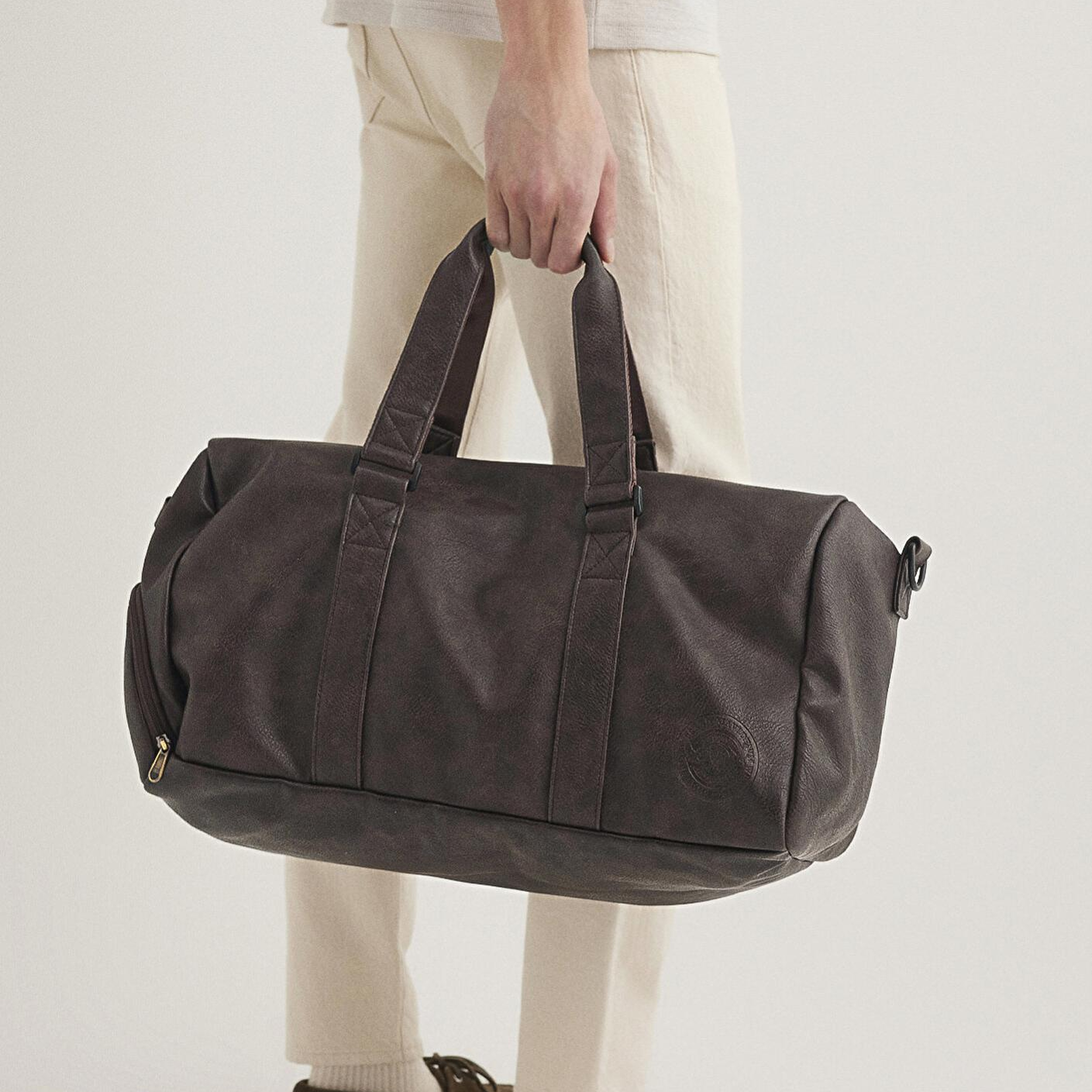 Mavi Kahverengi Suni Deri Spor Çantası 0911571-70246