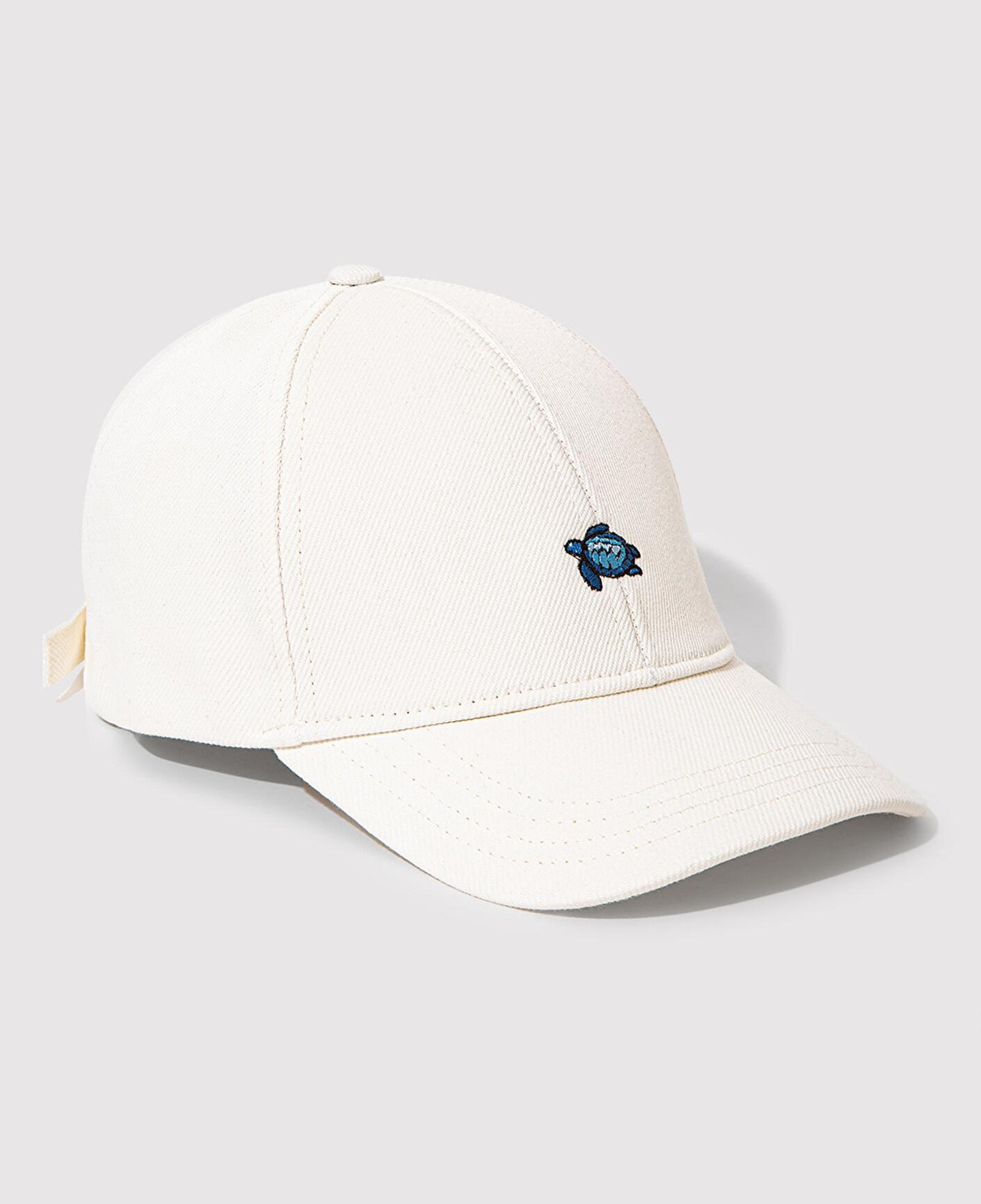 Mavi Kaplumbağa Nakışlı Ekru Şapka 1913011-28458