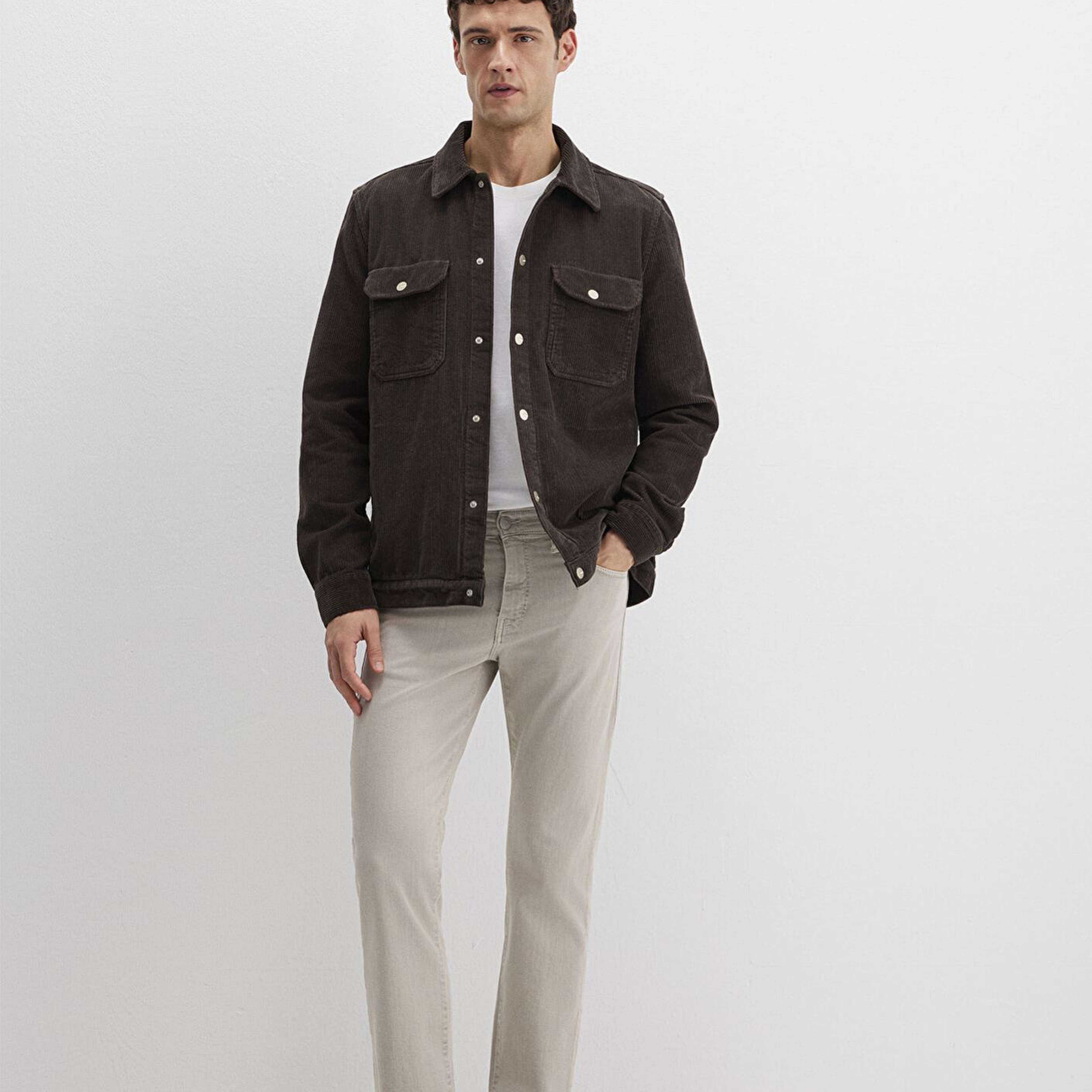 Mavi Hunter Soluk Toz Beji Comfort Gabardin Pantolon 0020283628