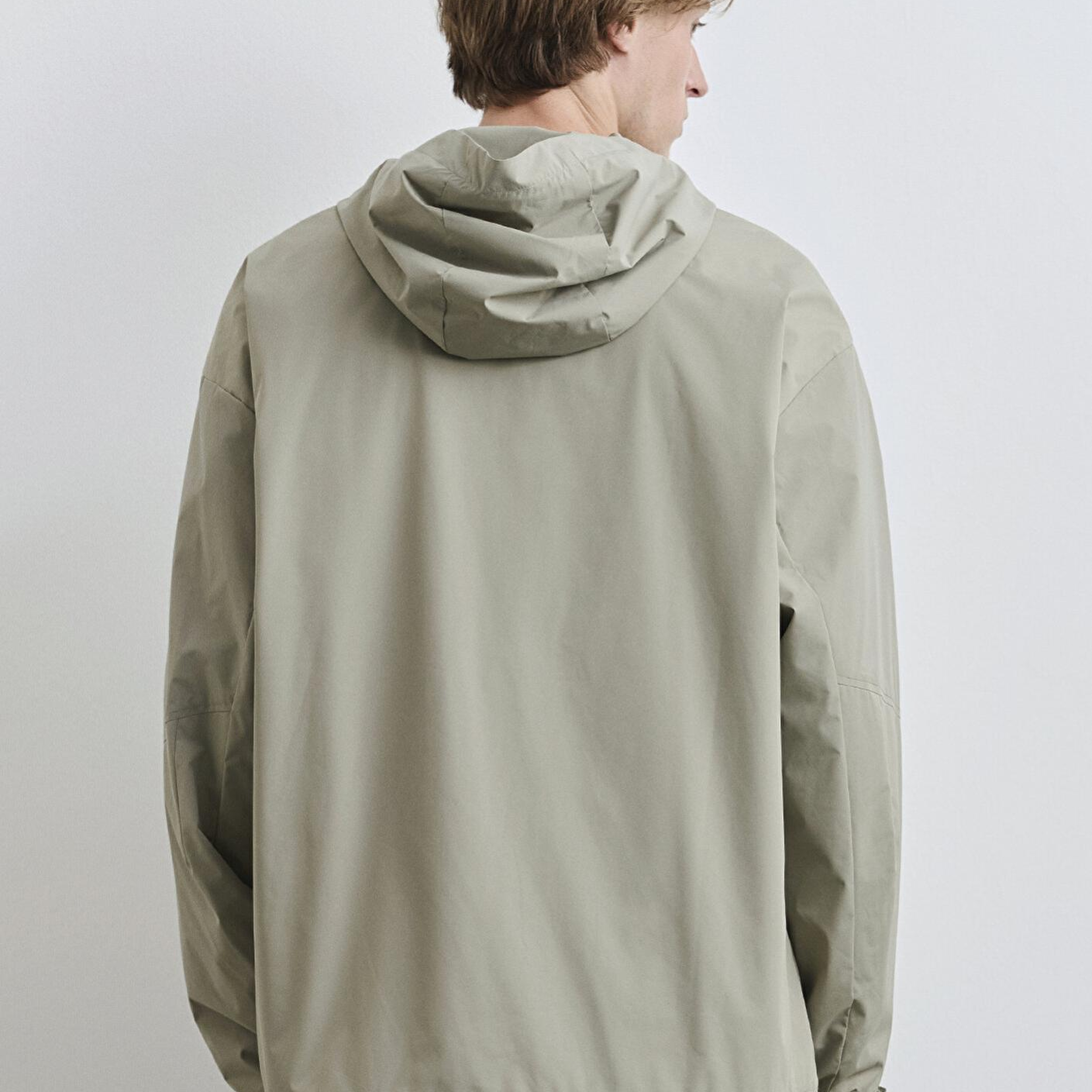 Mavi Kapüşonlu Yeşil Ceket Loose Fit / Bol Rahat Kesim 0110551-71484