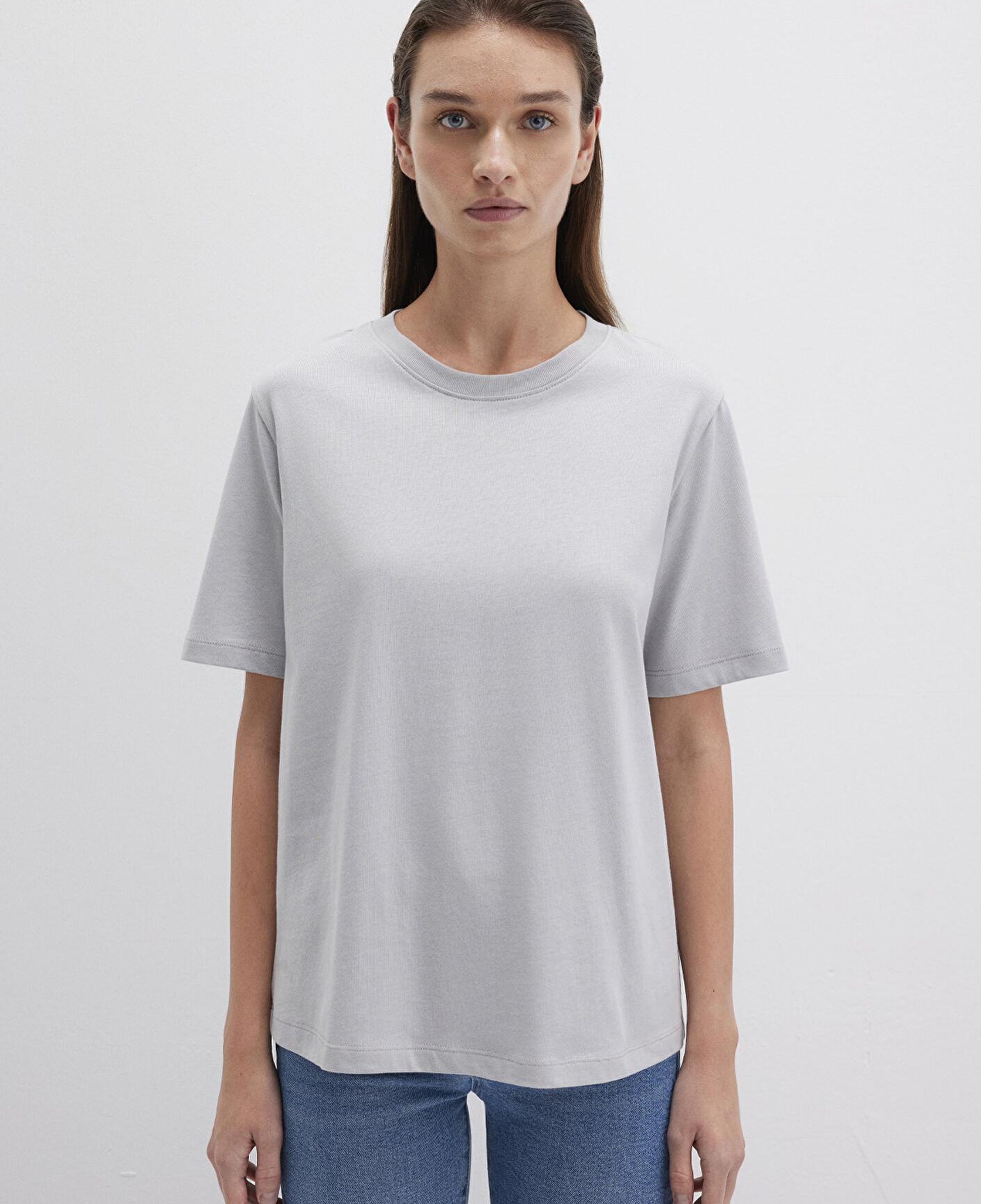 Mavi Bisiklet Yaka Gri Basic Tişört Regular Fit / Normal Kesim 1600955-83096