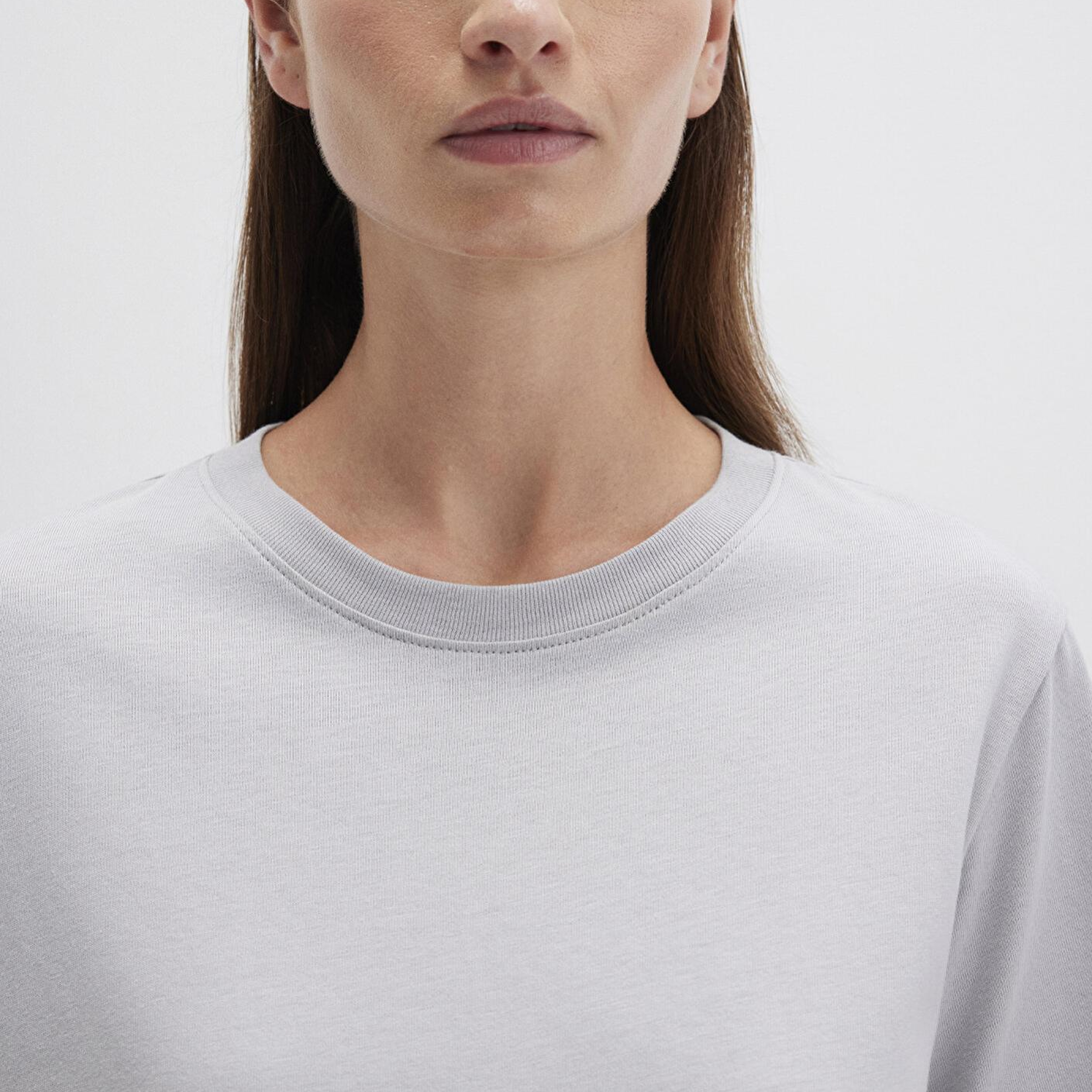 Mavi Bisiklet Yaka Gri Basic Tişört Regular Fit / Normal Kesim 1600955-83096