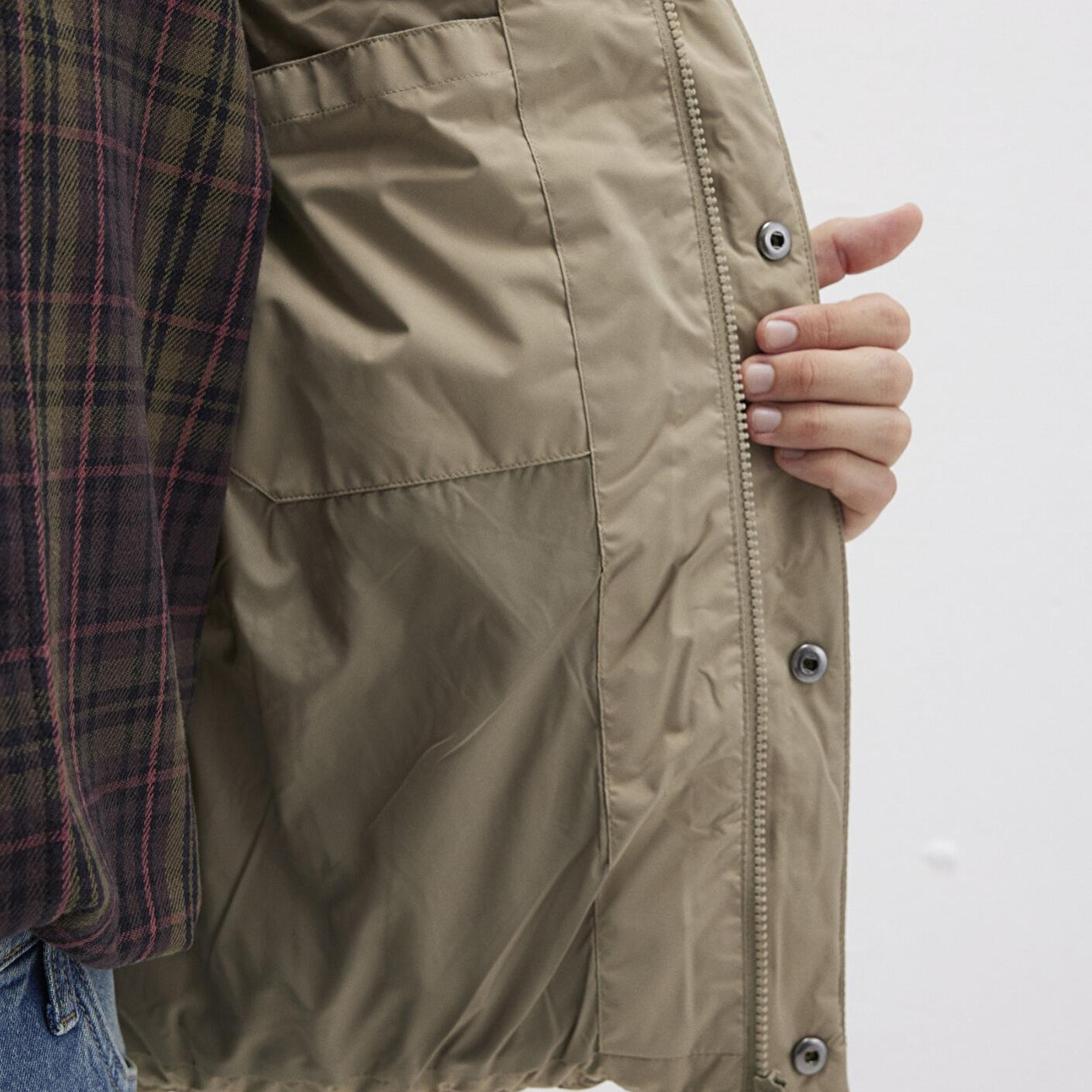 Mavi Kapüşonlu Bej Şişme Yelek Regular Fit / Normal Kesim 0110306-86749