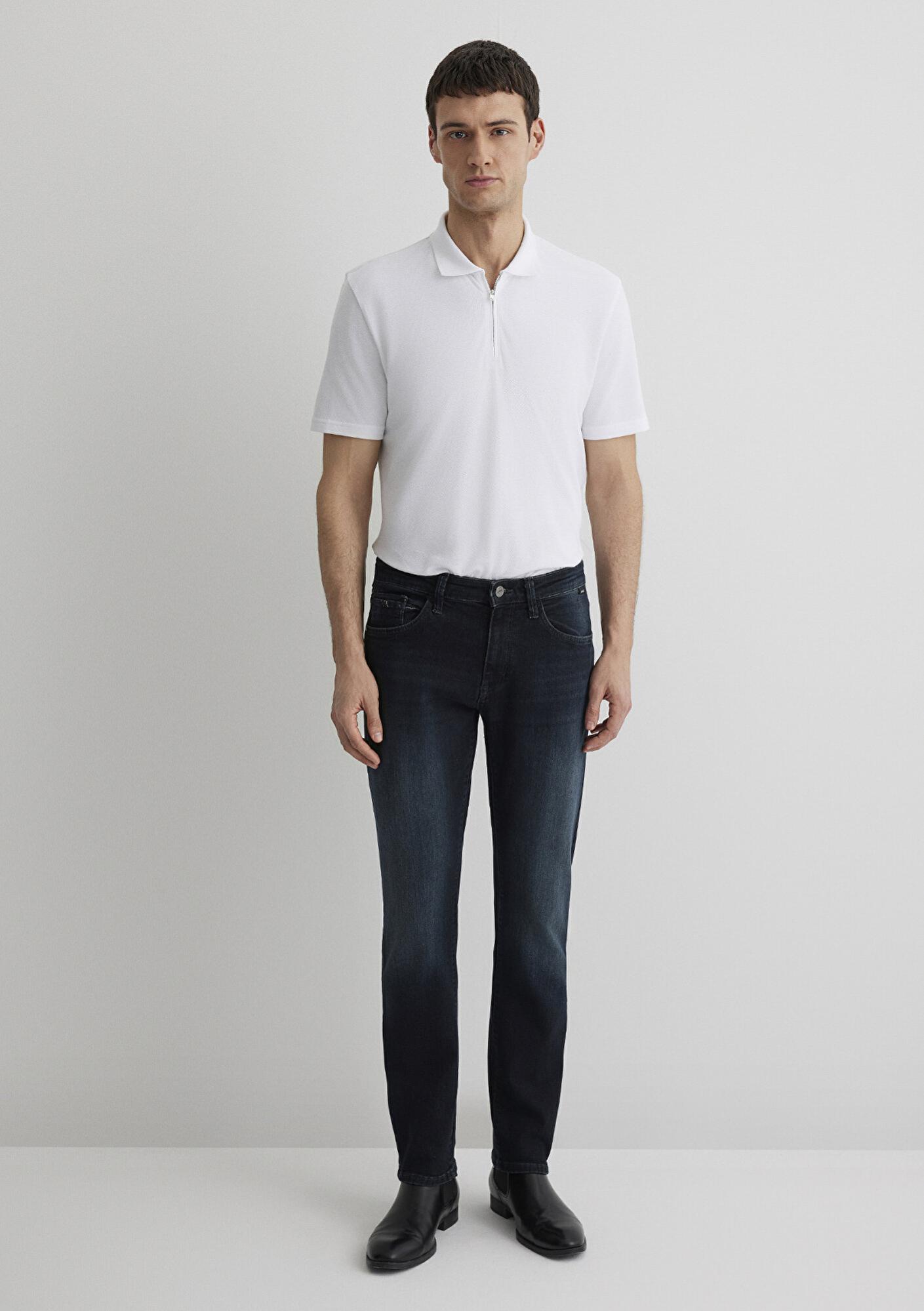 Mavi Marcus Lux Black Puslu Koyu Mavi Jean Pantolon 0035188545