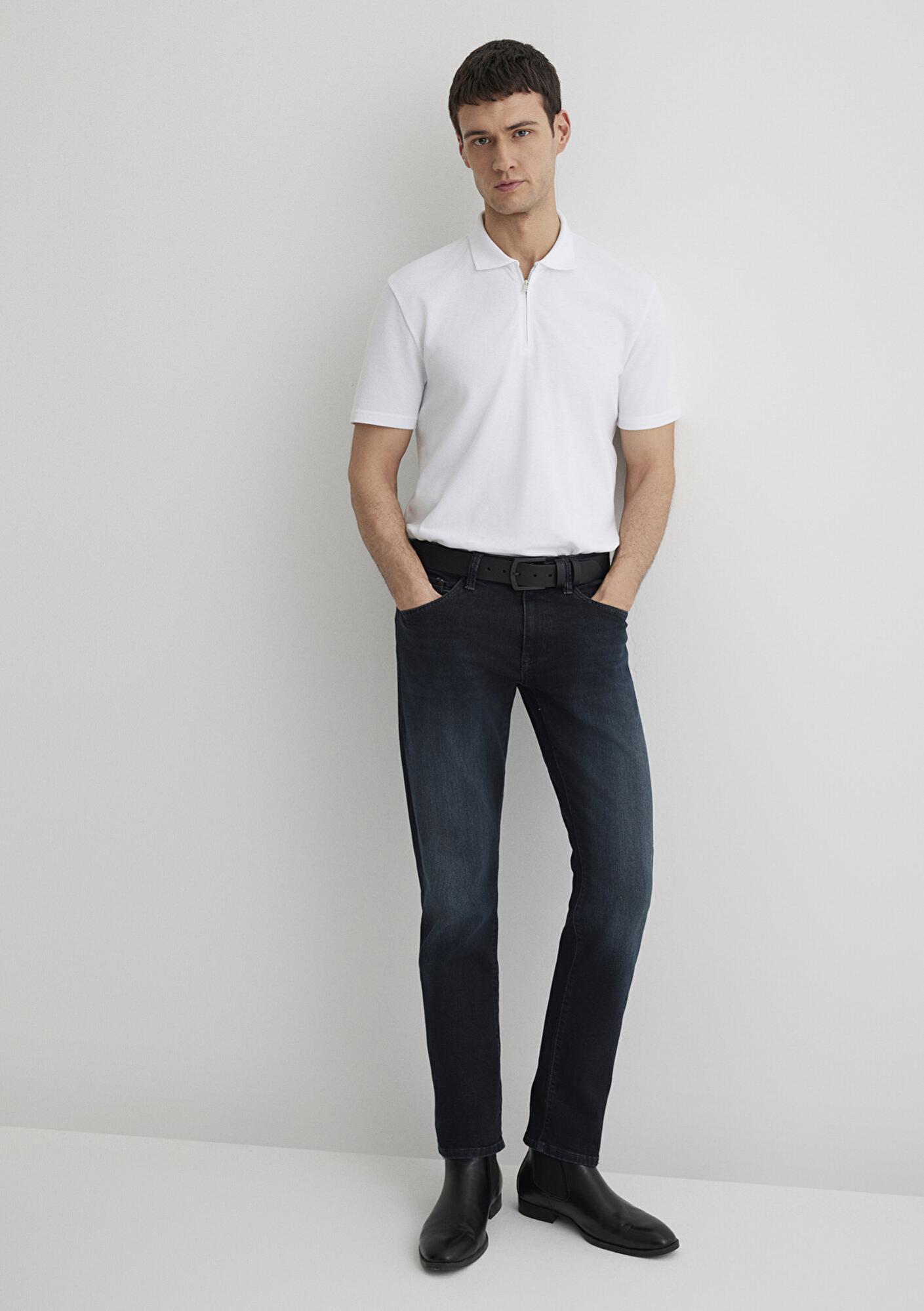 Mavi Marcus Lux Black Puslu Koyu Mavi Jean Pantolon 0035188545